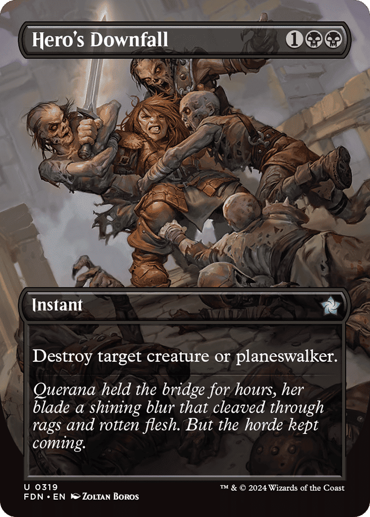 Hero's Downfall — Foundations — Magic: The Gathering