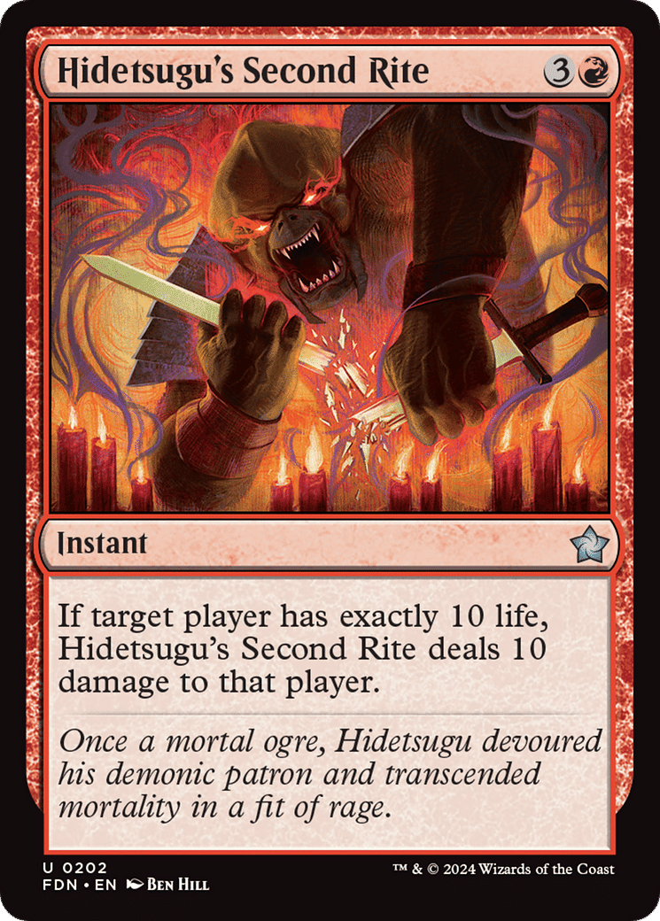 Hidetsugu's Second Rite — Foundations — Magic: The Gathering