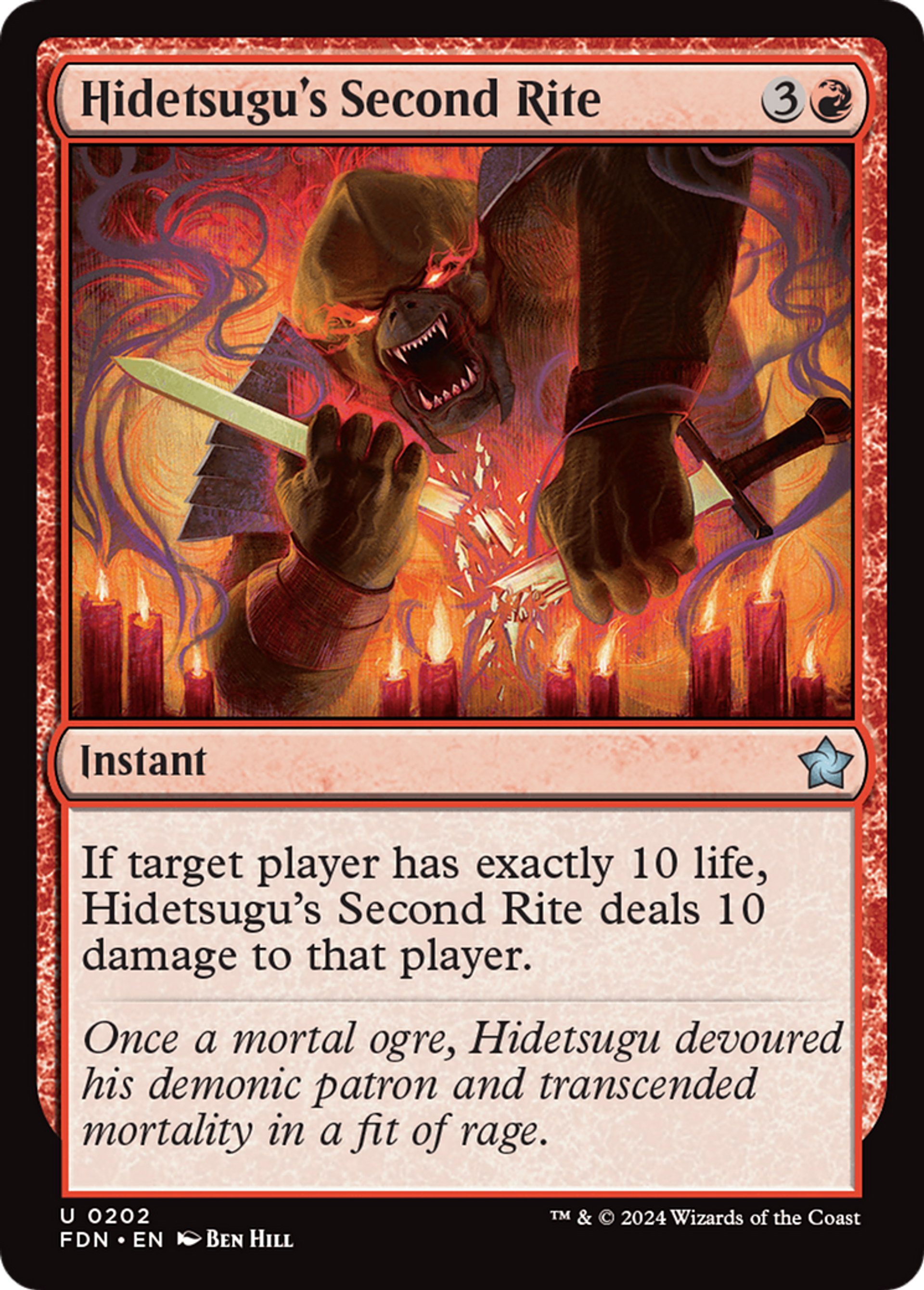Deuxième rite selon Hidetsugu — Foundations — Magic: The Gathering