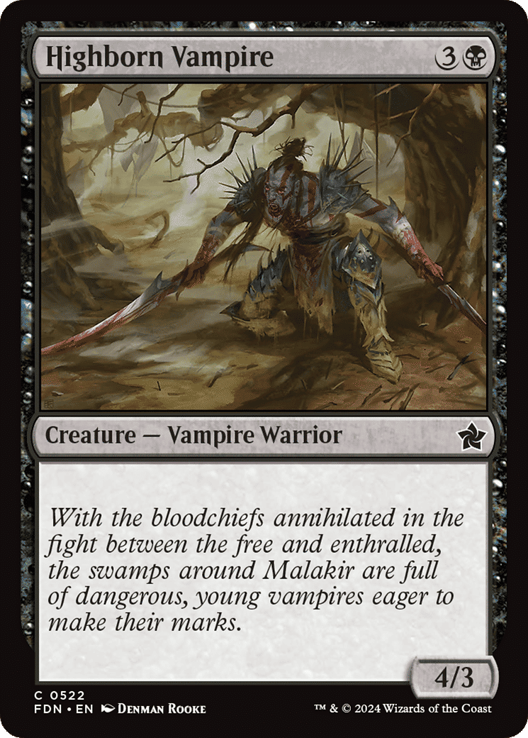 Highborn Vampire — Foundations — Magic: The Gathering