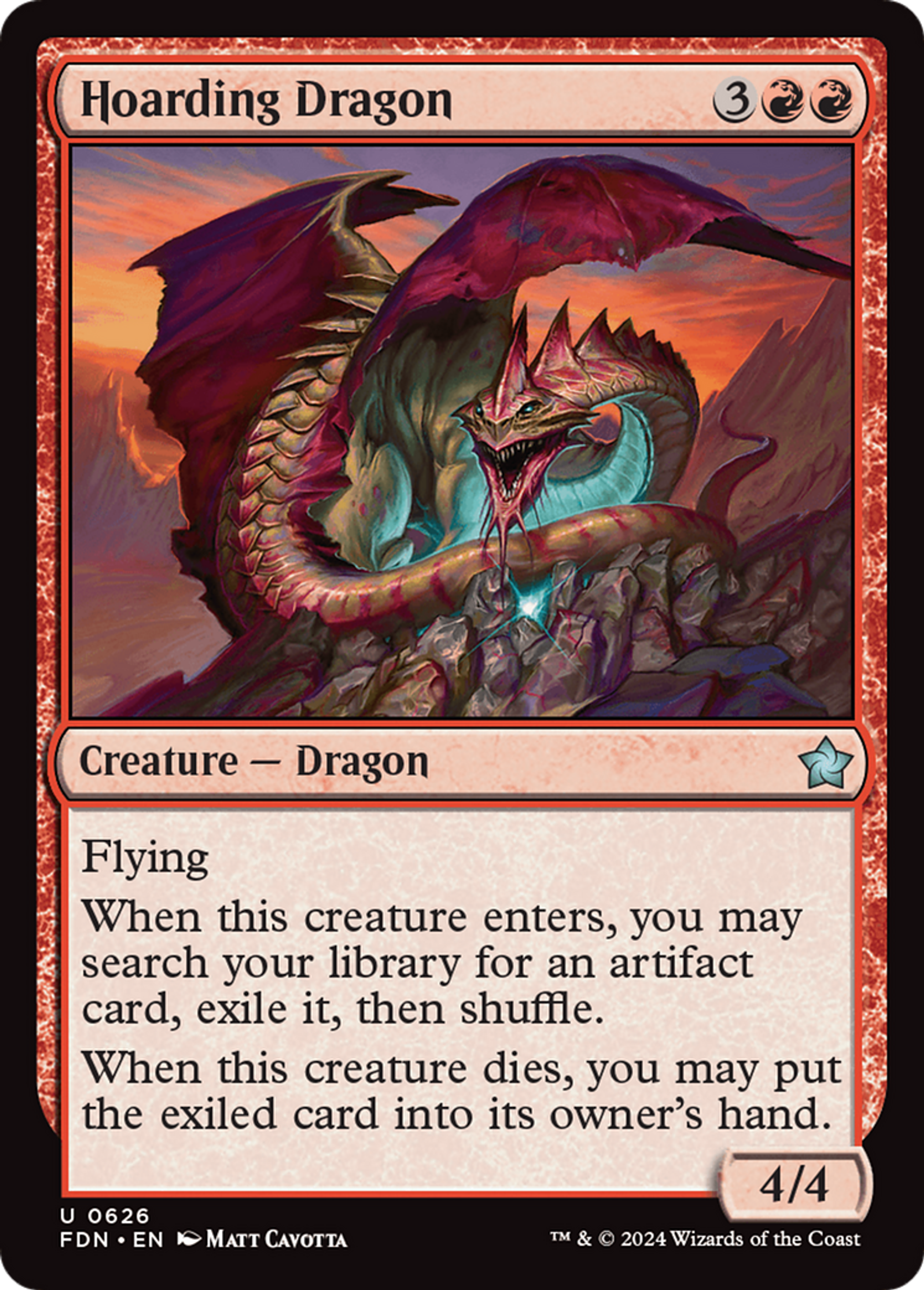 Dragon entasseur — Foundations — Magic: The Gathering