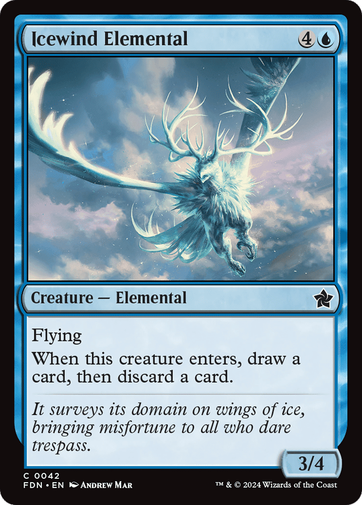Icewind Elemental — Foundations — Magic: The Gathering