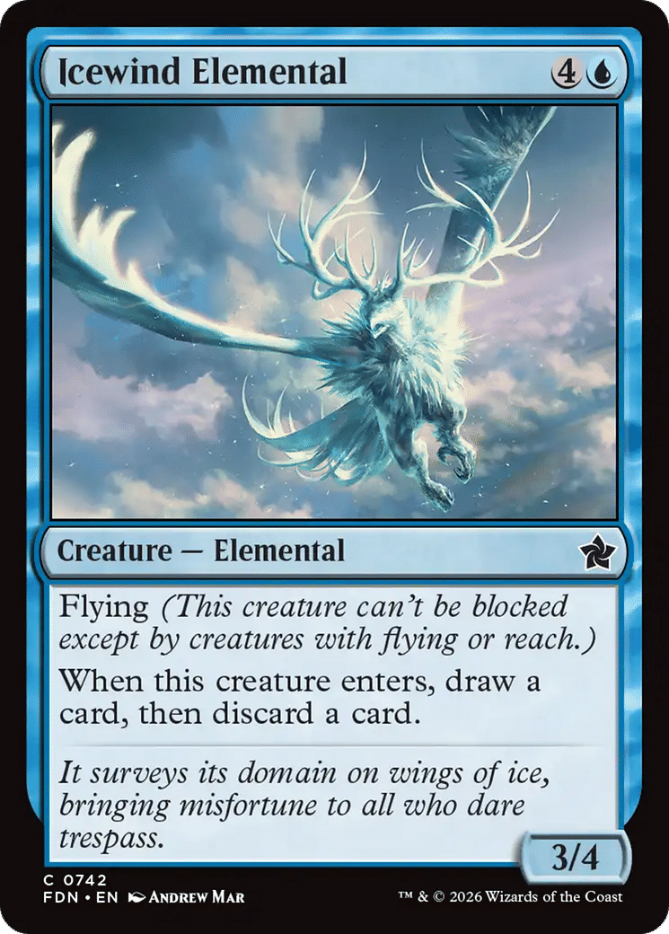 Icewind Elemental — Foundations — Magic: The Gathering
