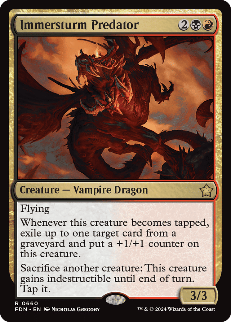 Immersturm Predator — Foundations — Magic: The Gathering
