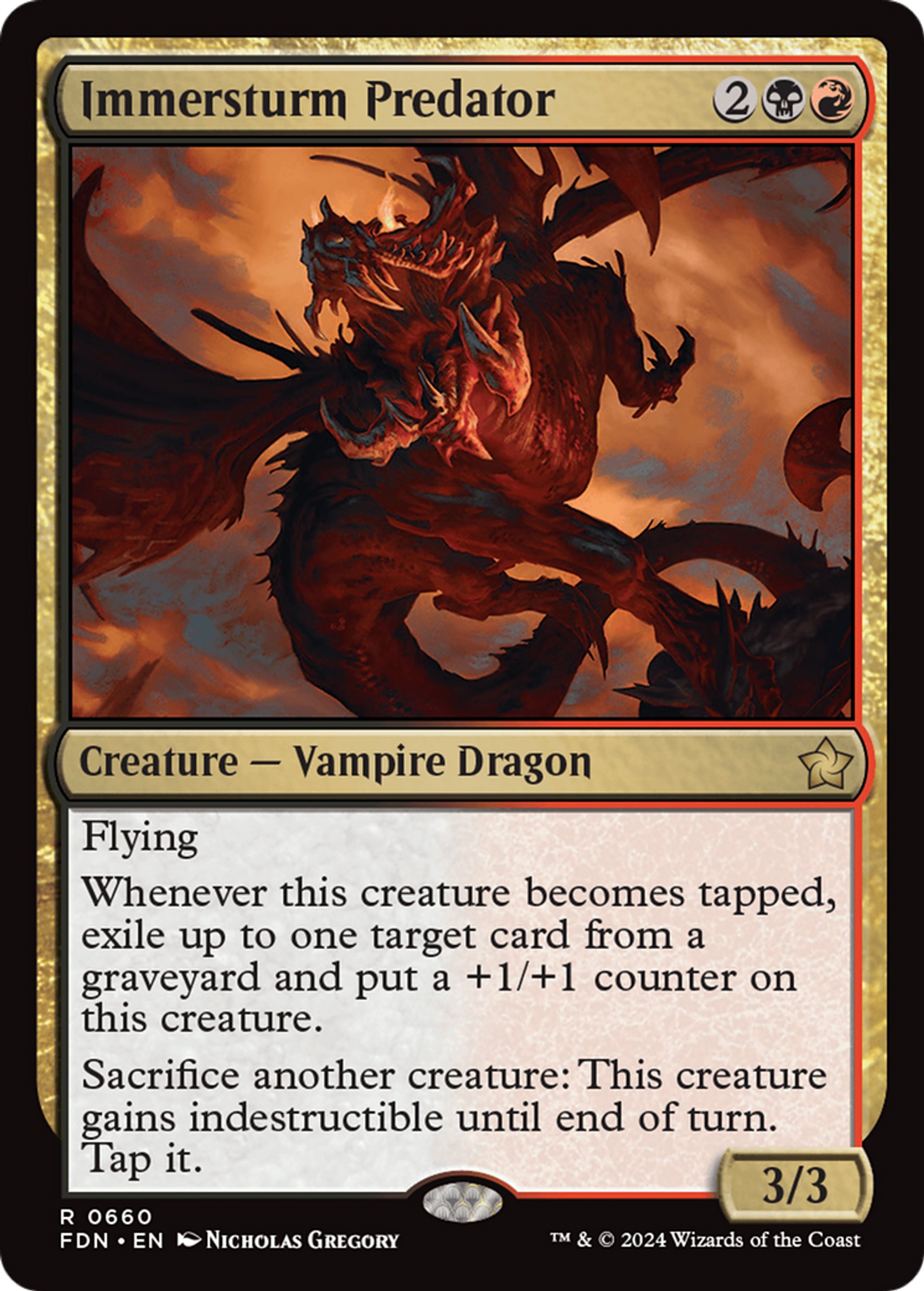 Prédateur de l'Immersturm — Foundations — Magic: The Gathering