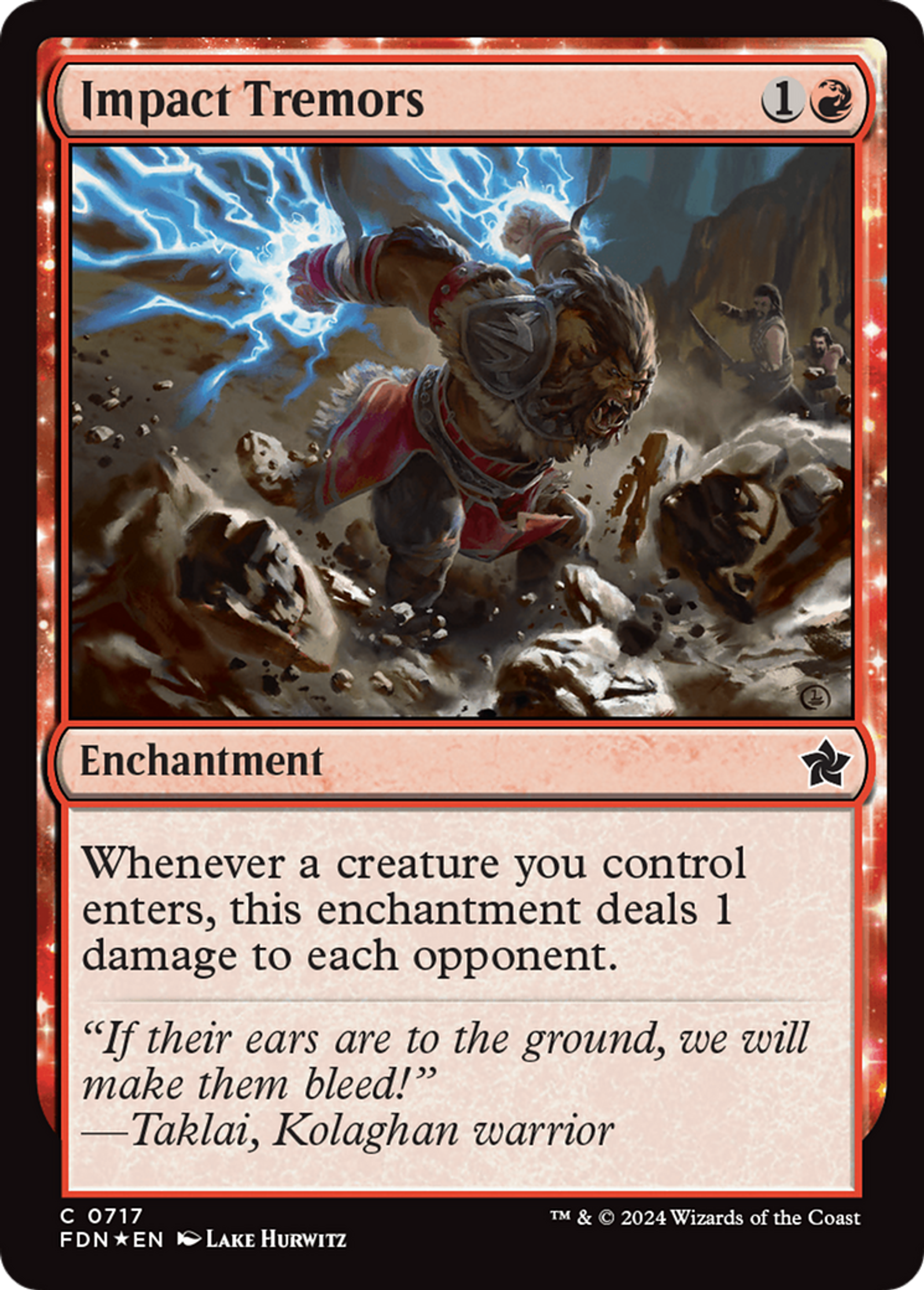 Secousses d'impact — Foundations — Magic: The Gathering