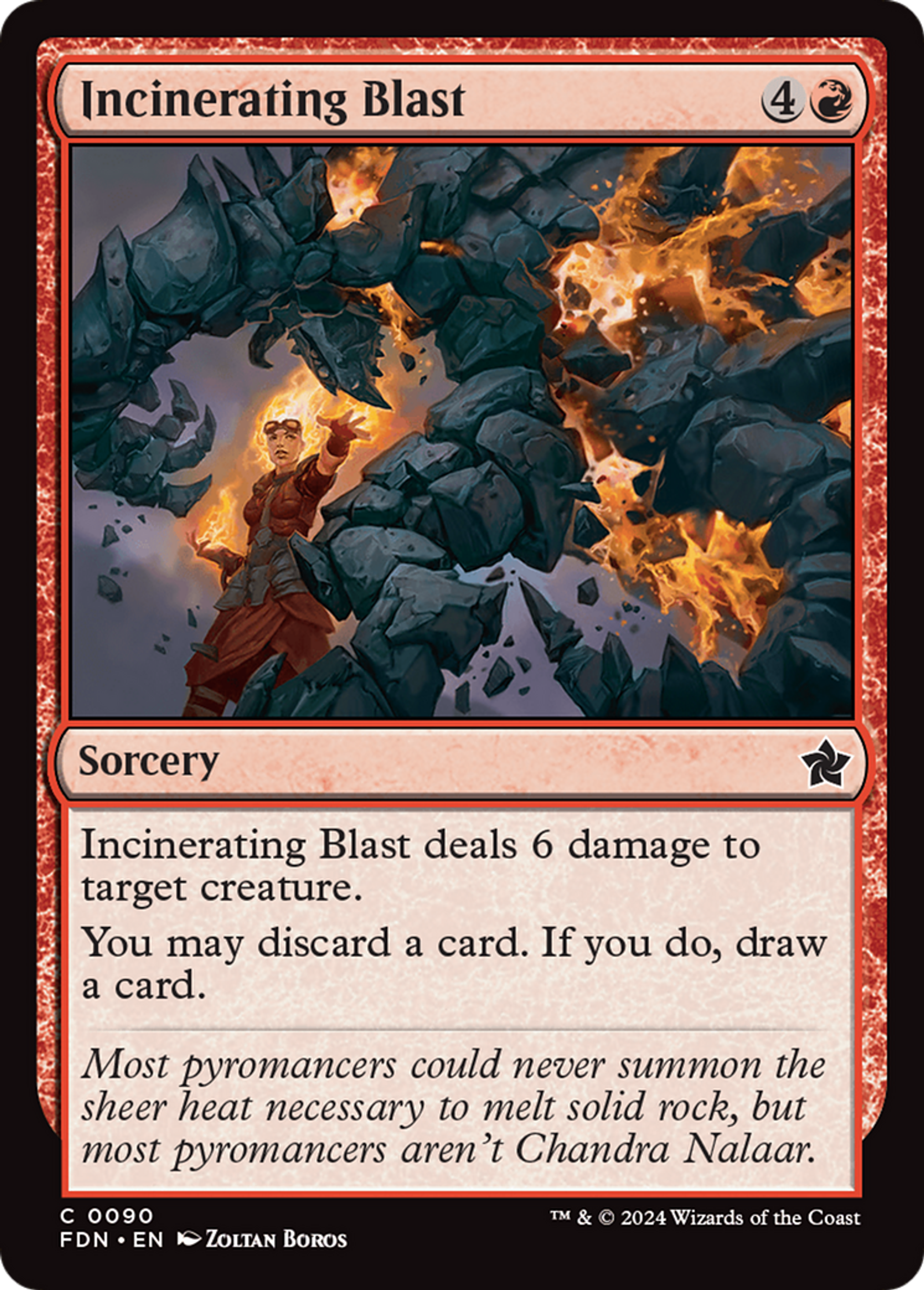 Salve incinératrice — Foundations — Magic: The Gathering