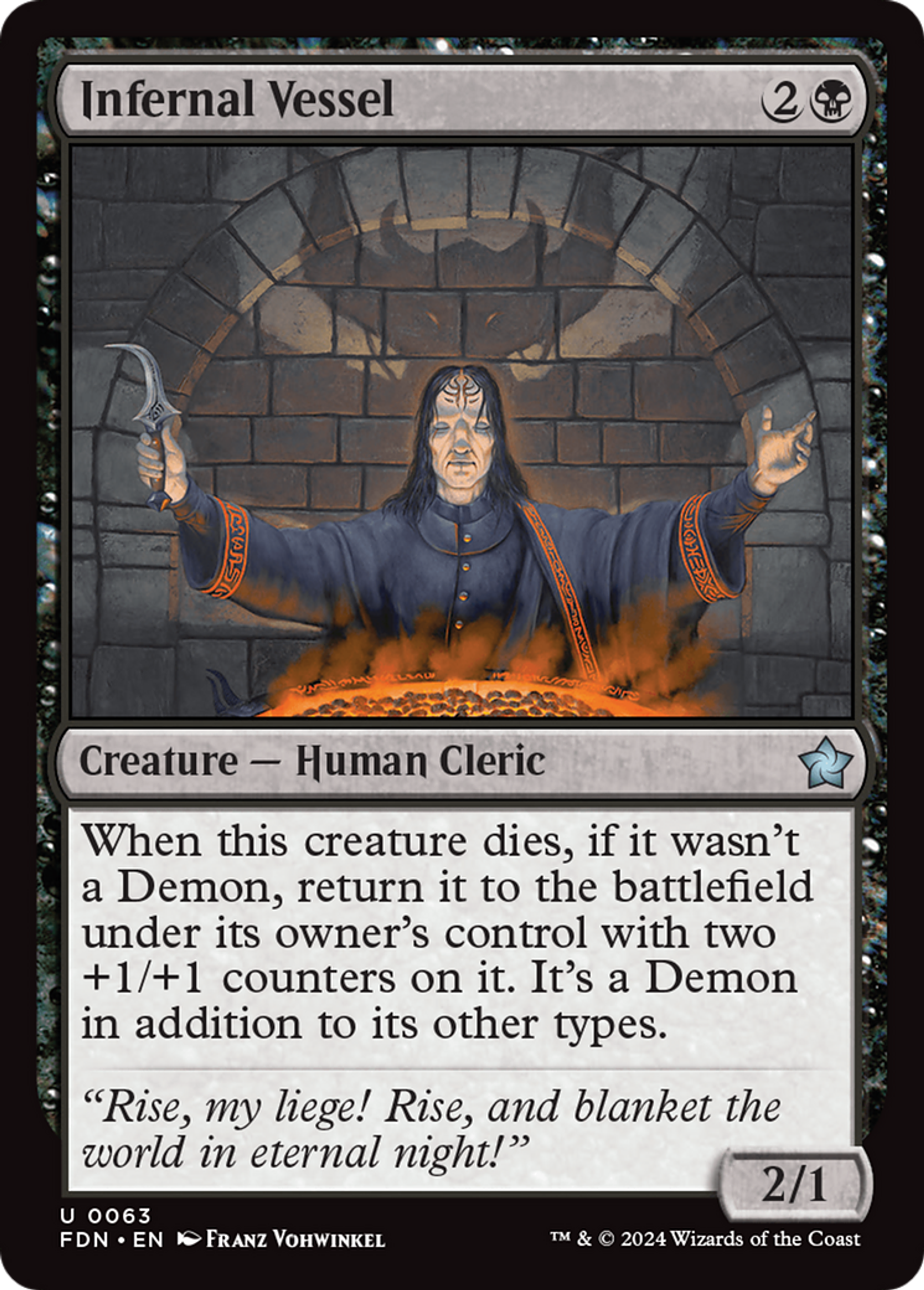 Réceptacle infernal — Foundations — Magic: The Gathering