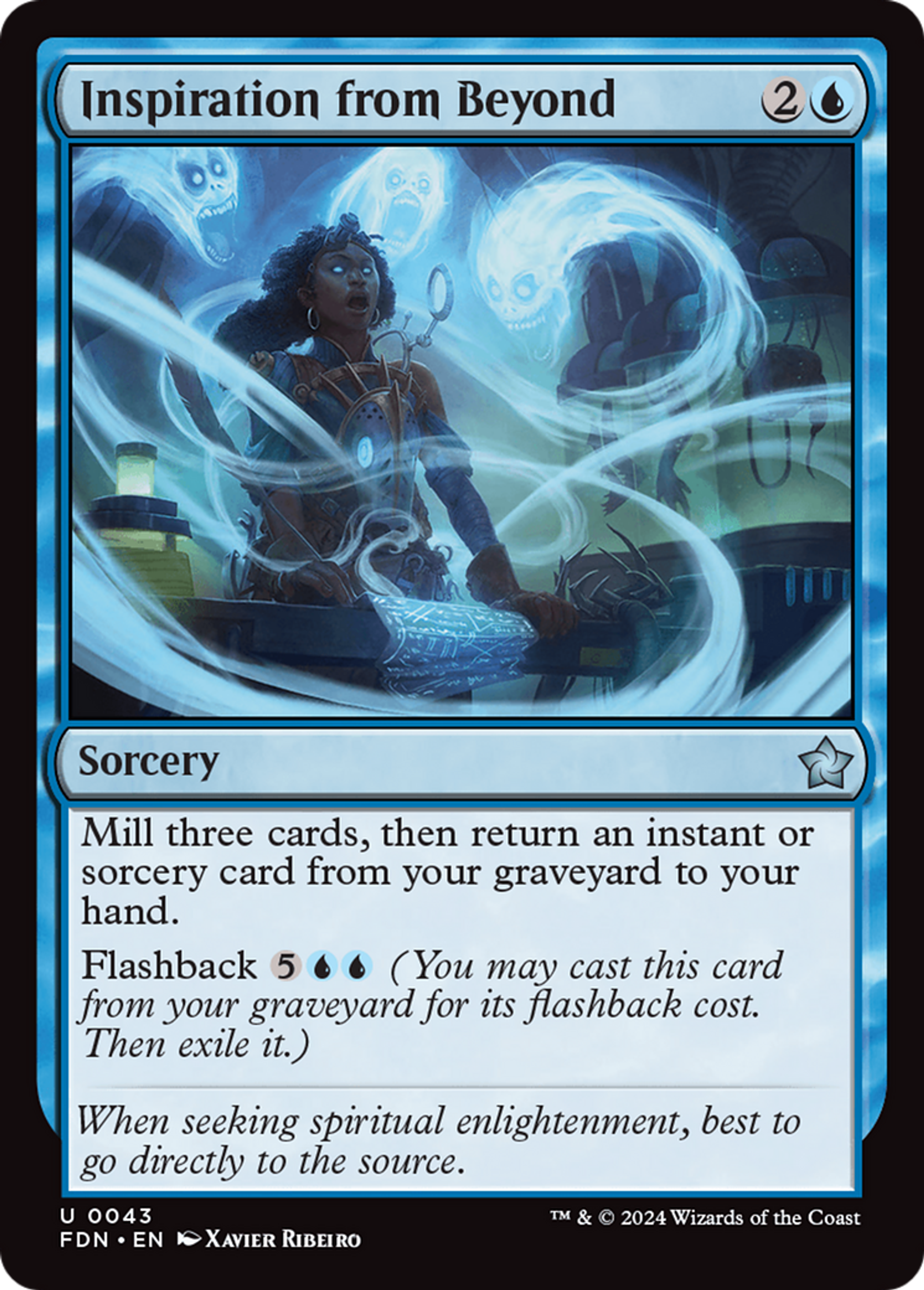 Inspiration de l'au-delà — Foundations — Magic: The Gathering