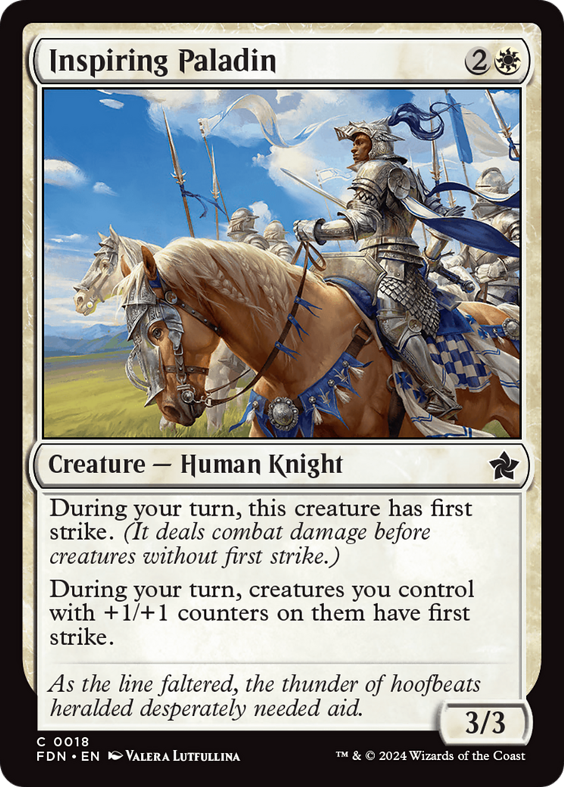 Inspiring Paladin — Foundations — Magic: The Gathering