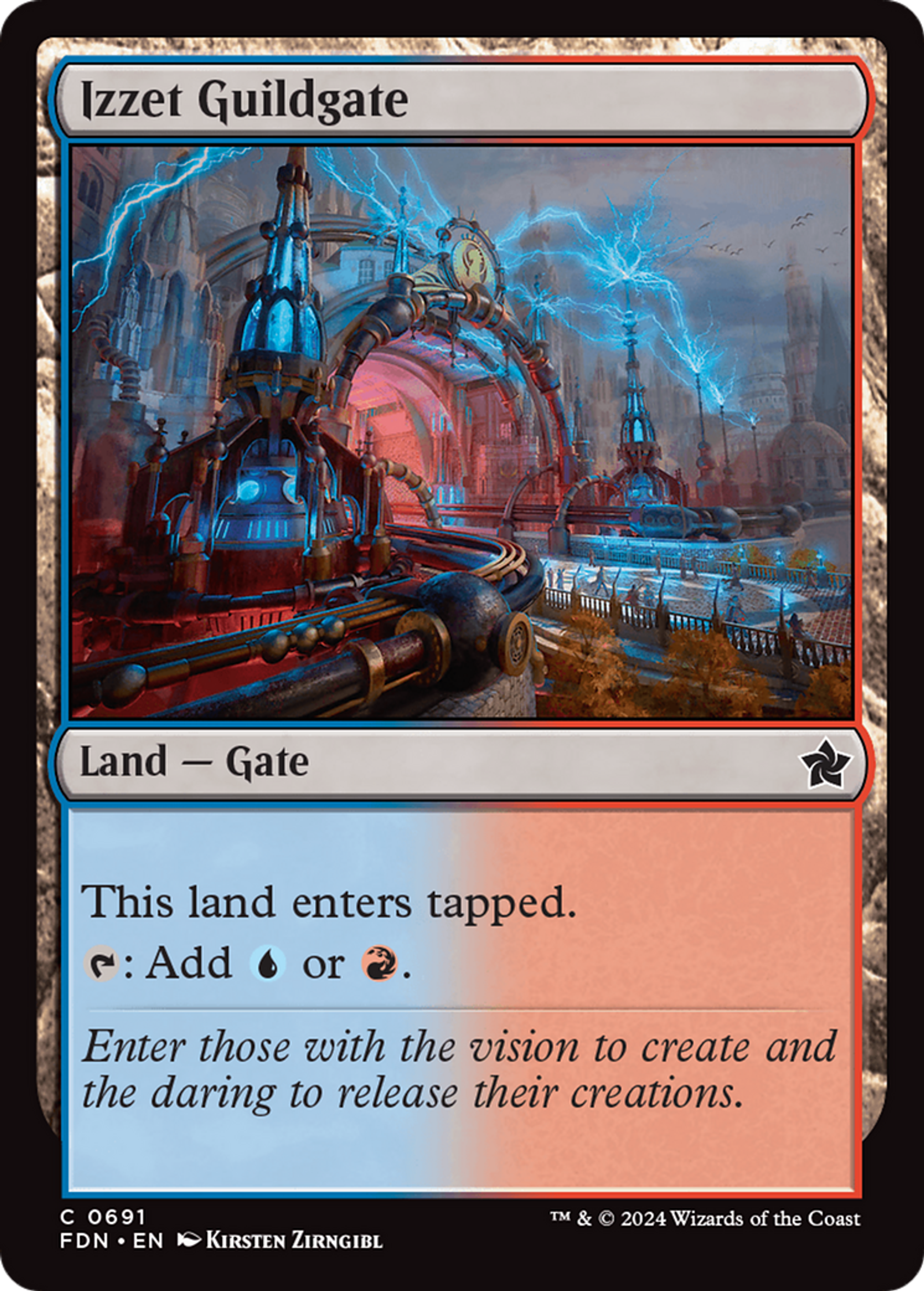 Porte de la guilde d'Izzet — Foundations — Magic: The Gathering