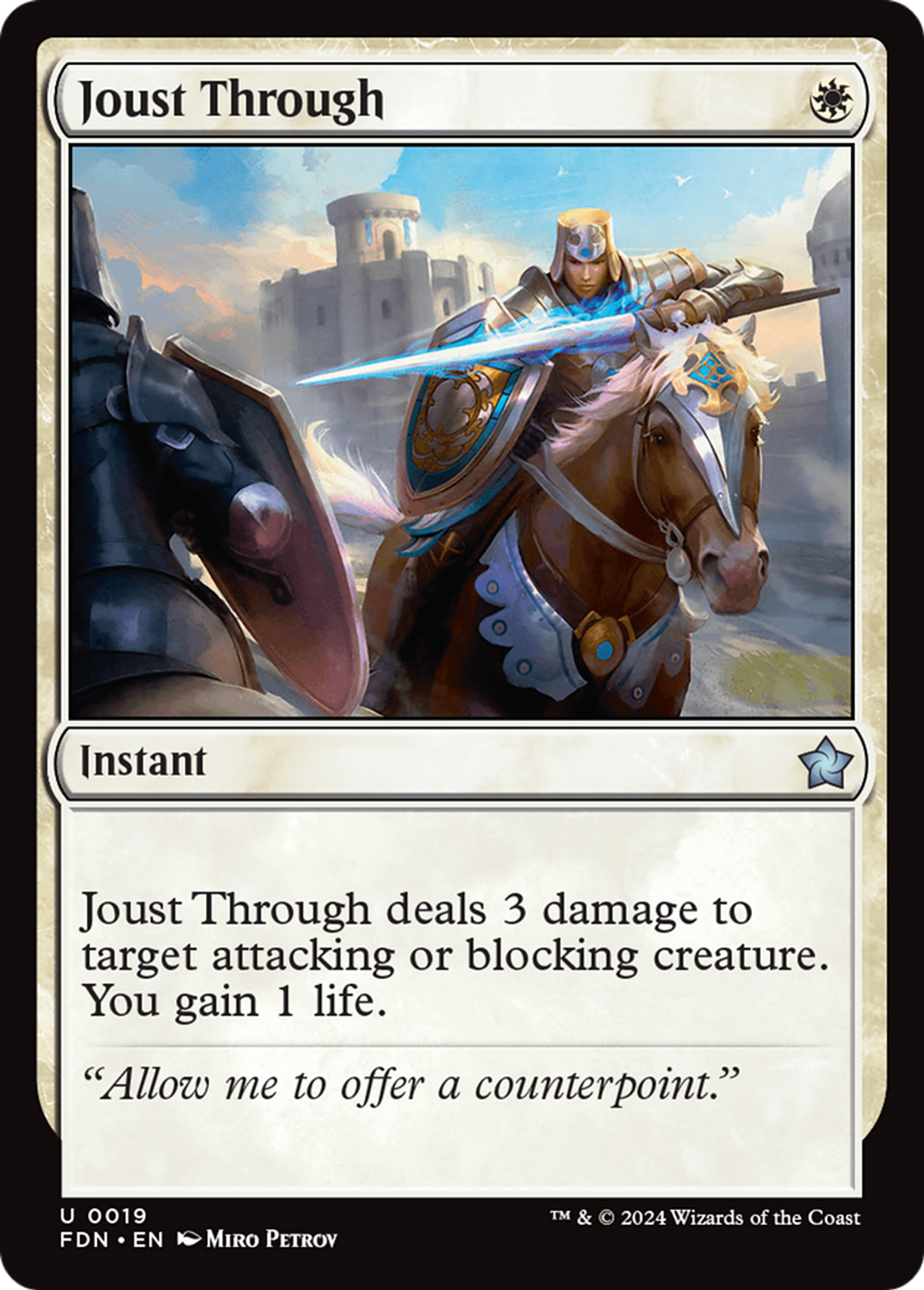Joute franche — Foundations — Magic: The Gathering