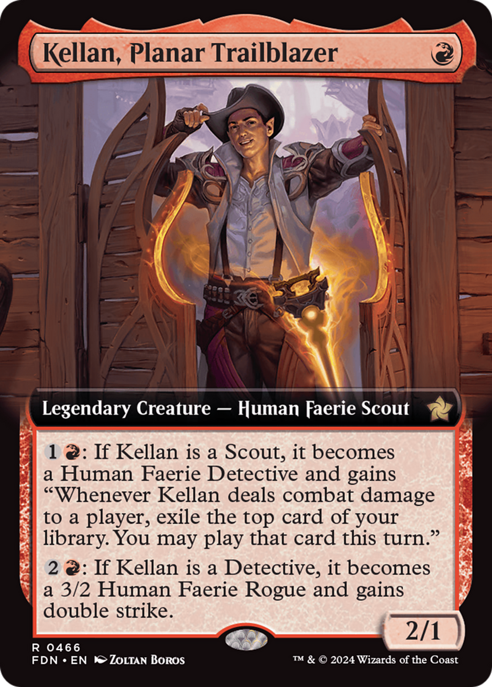 Kellan, pionnier planaire — Foundations — Magic: The Gathering