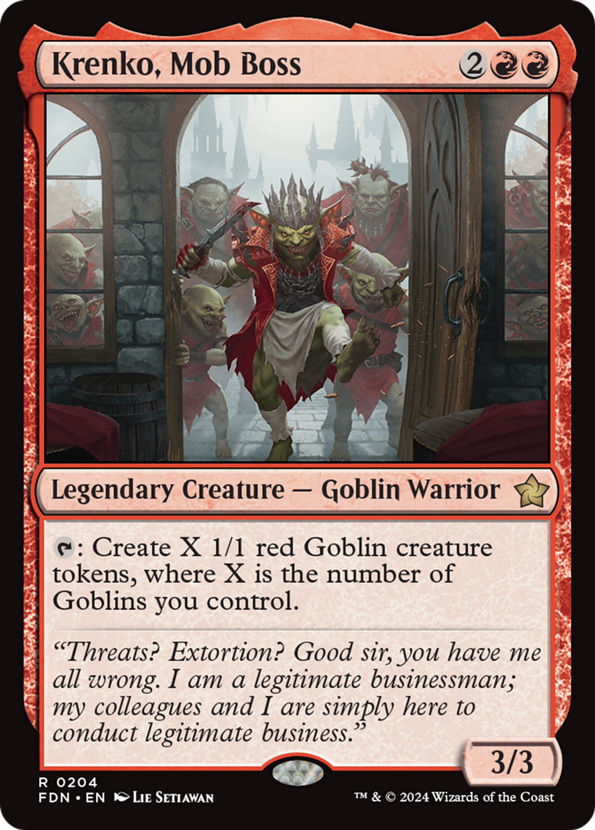 Krenko, Mob Boss — Foundations — Magic: The Gathering