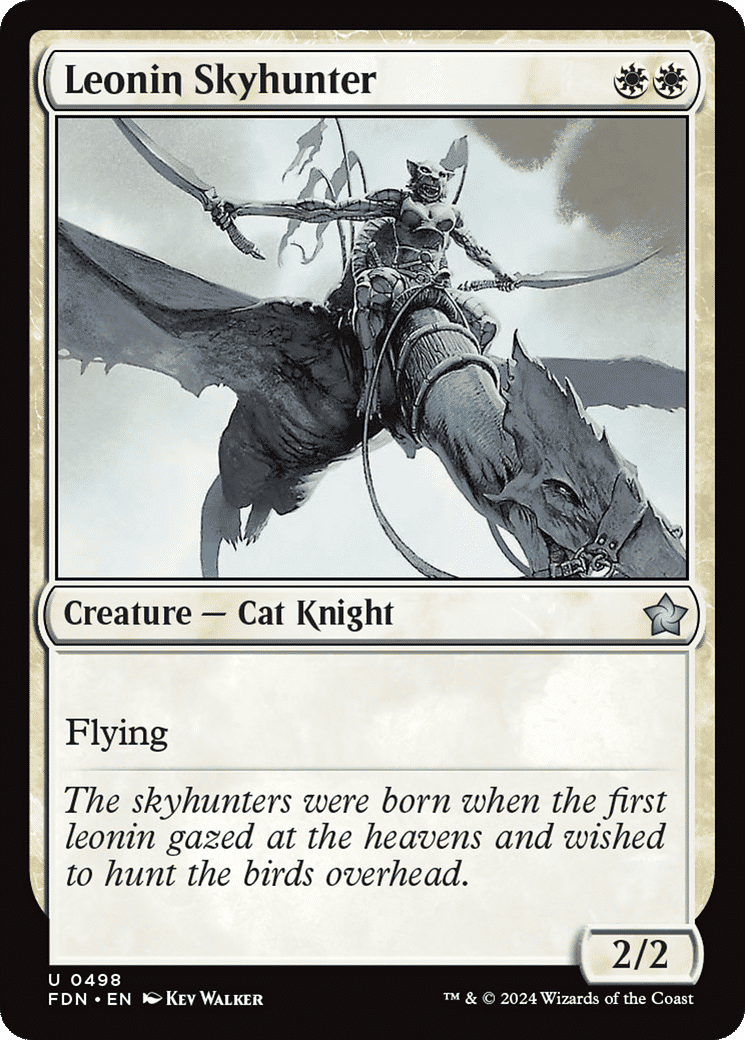 Leonin Skyhunter — Foundations — Magic: The Gathering