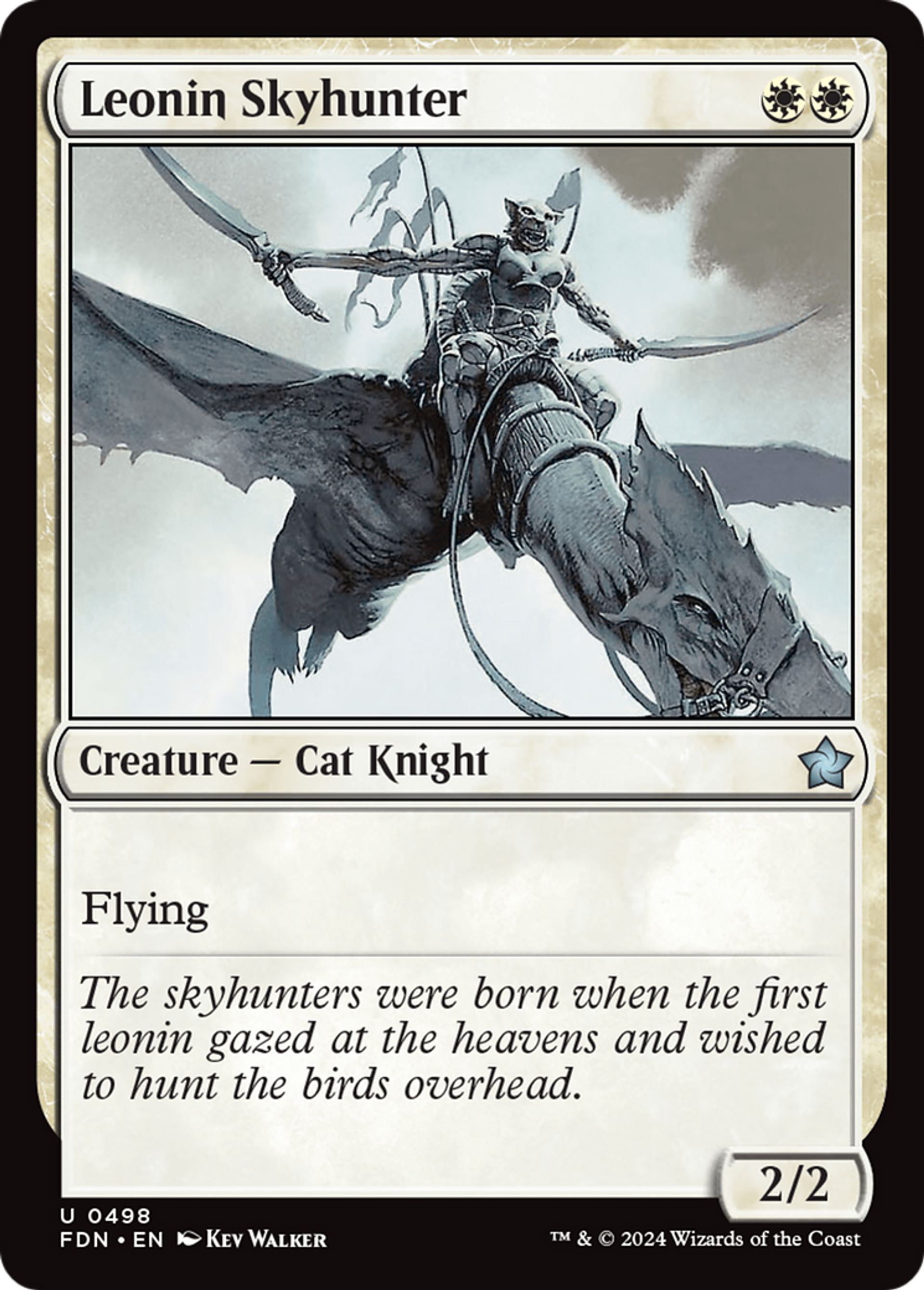 Leonin Skyhunter — Foundations — Magic: The Gathering