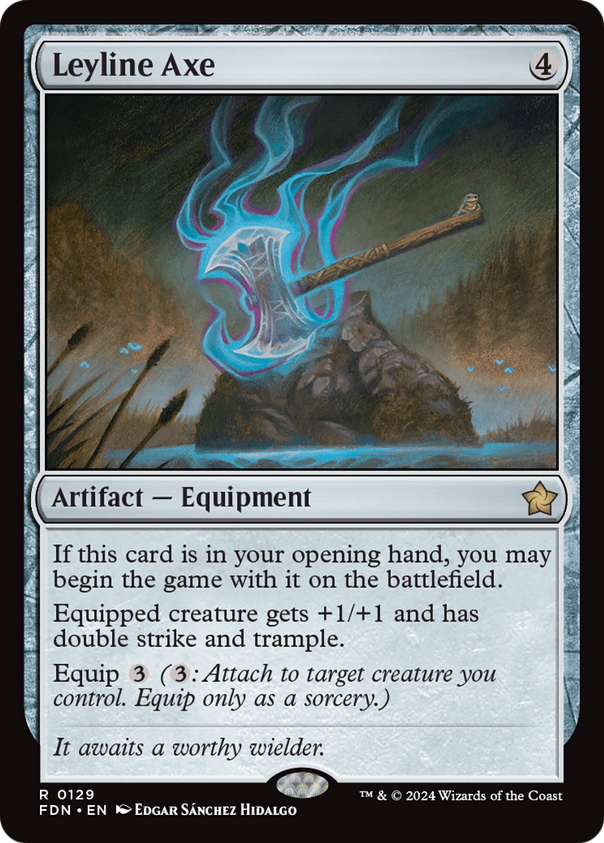 Hache de ligne ley — Foundations — Magic: The Gathering