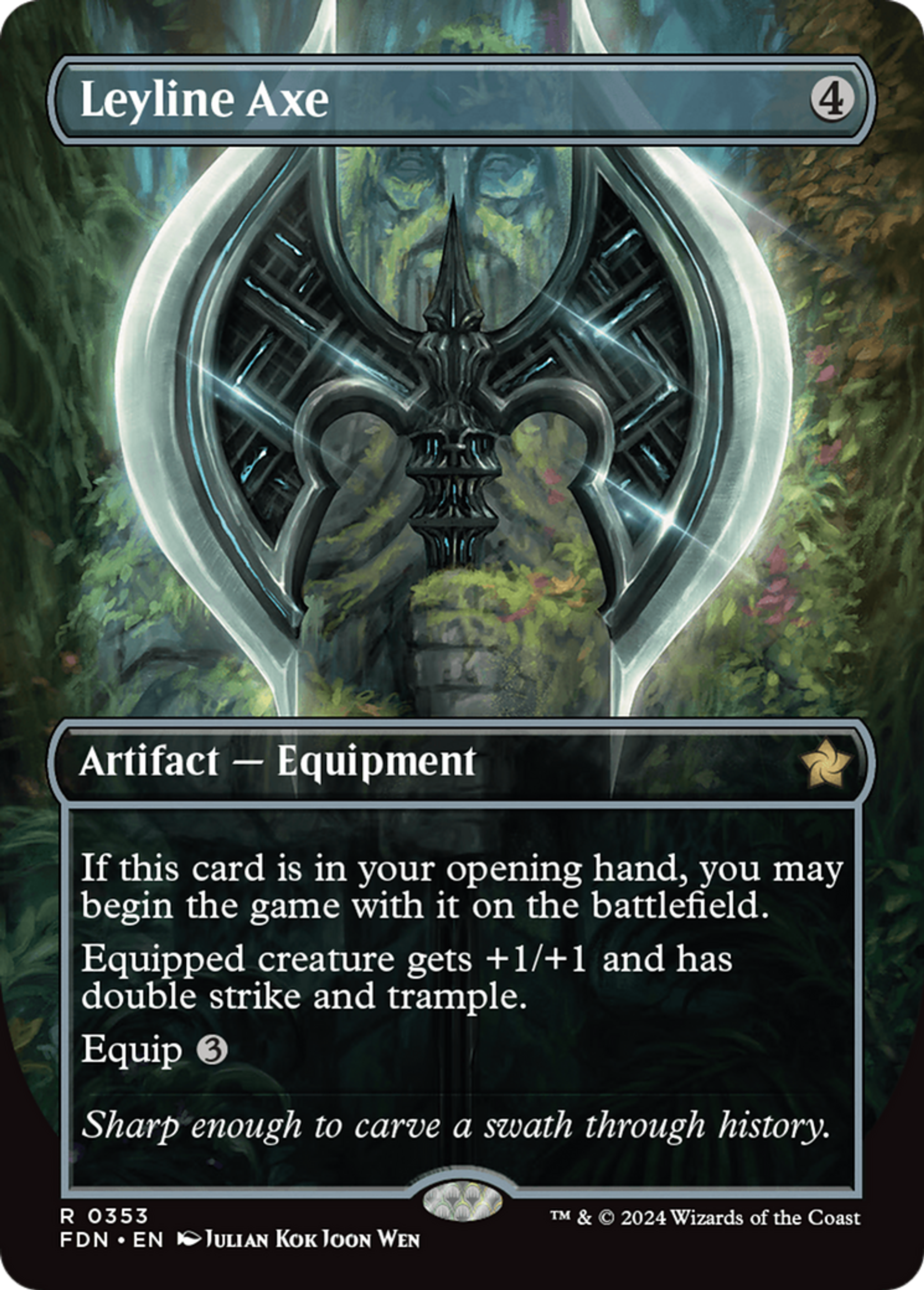 Hache de ligne ley — Foundations — Magic: The Gathering