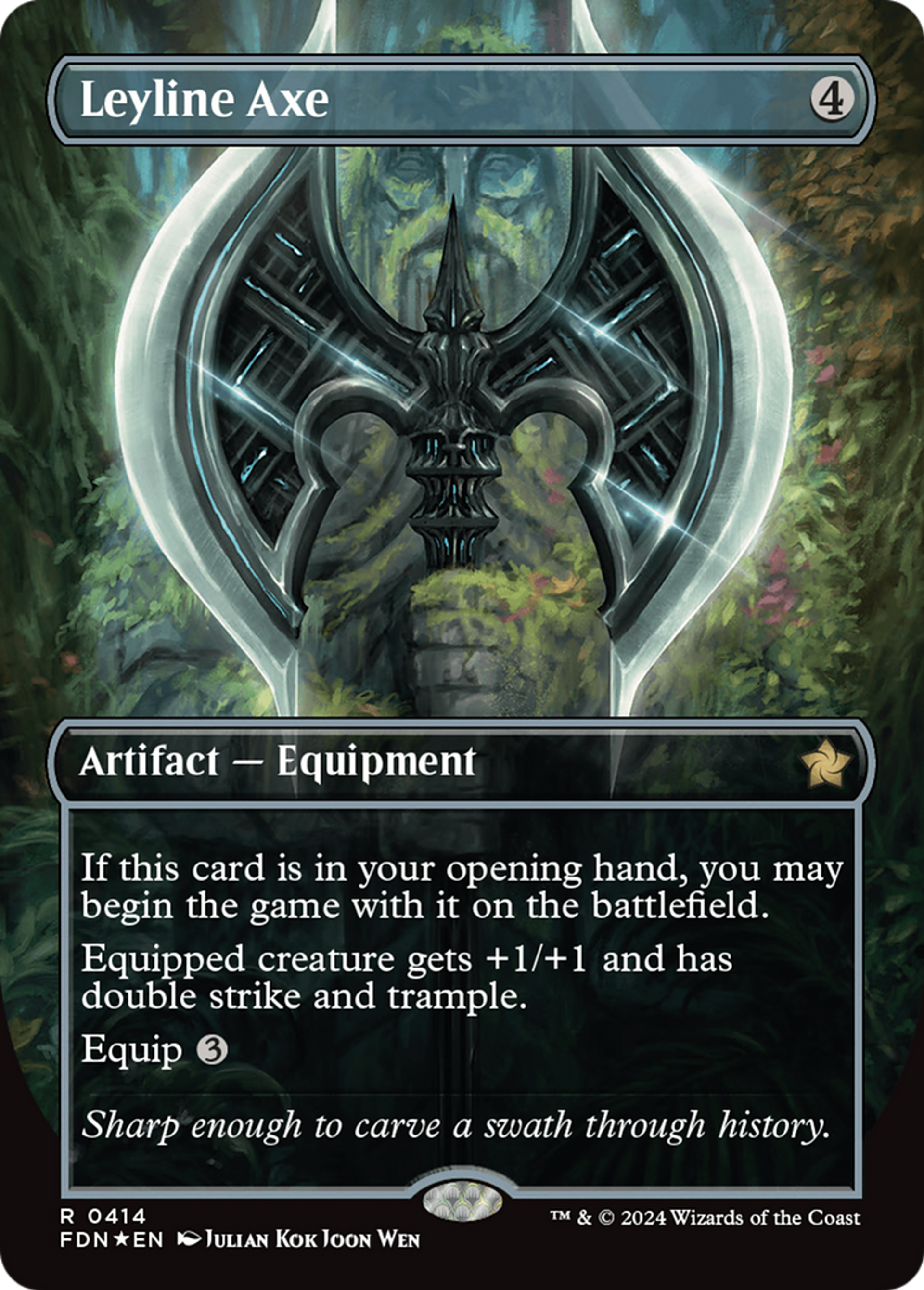 Hache de ligne ley — Foundations — Magic: The Gathering
