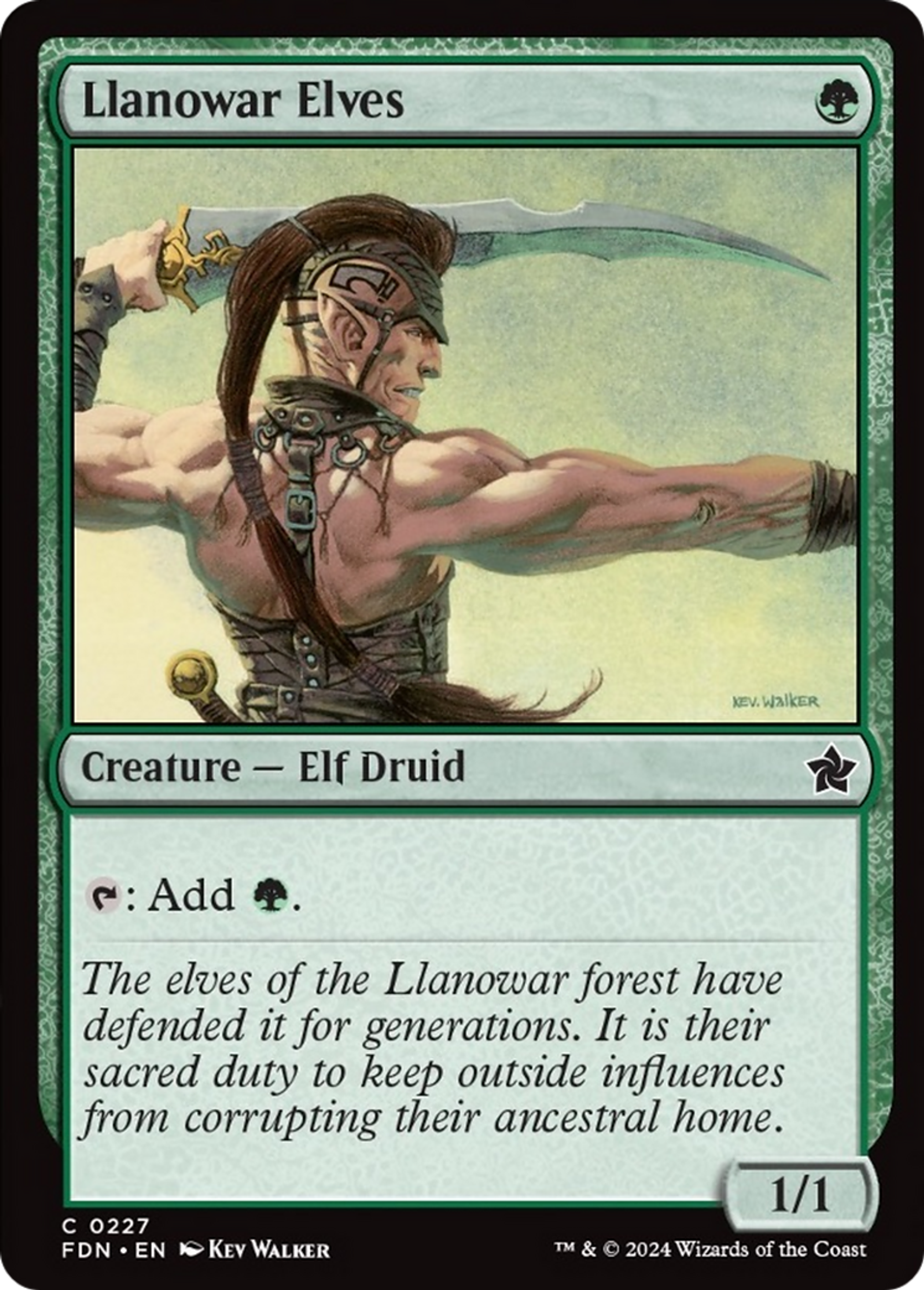 Elfes de Llanowar — Foundations — Magic: The Gathering
