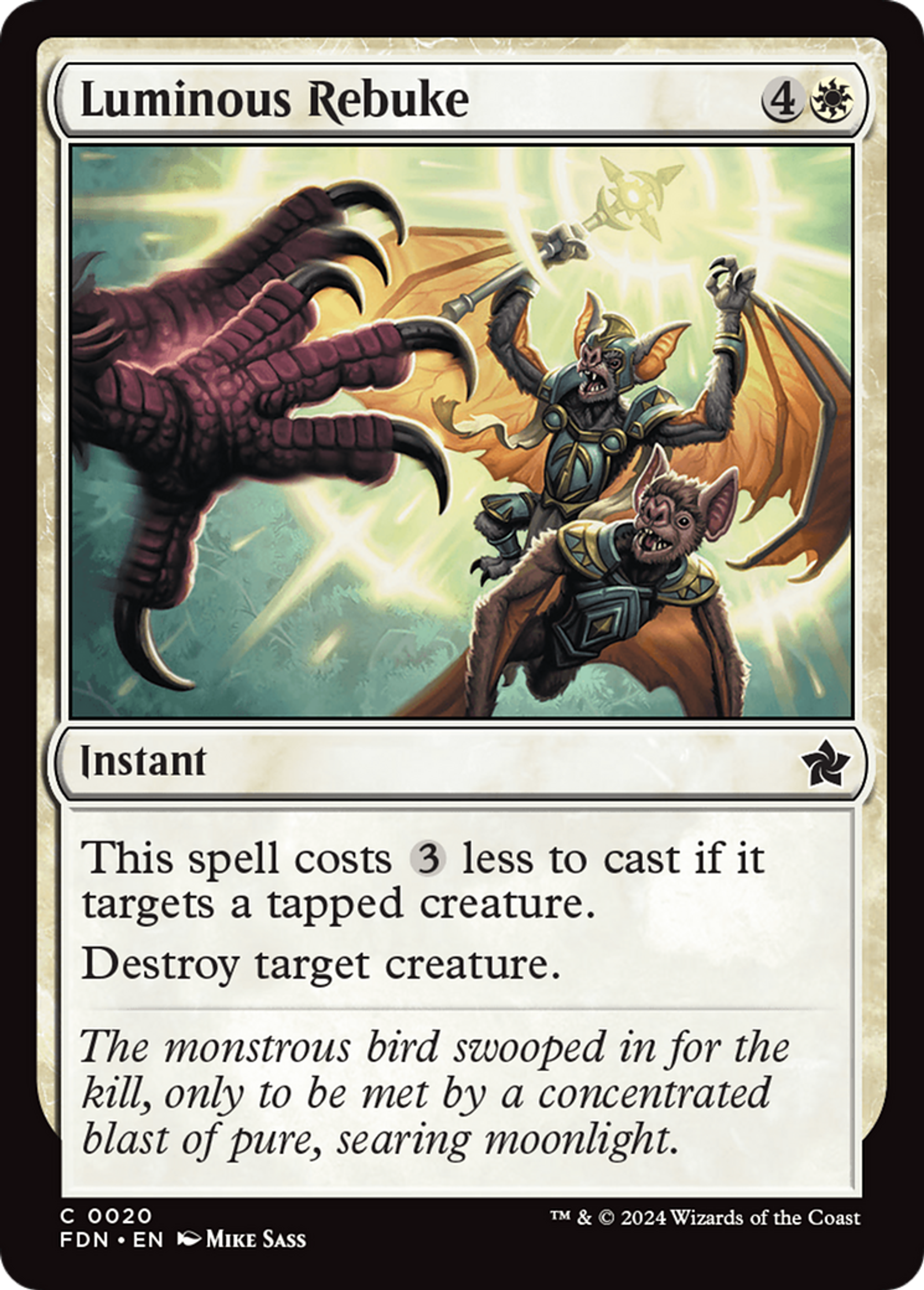 Blâme lumineux — Foundations — Magic: The Gathering