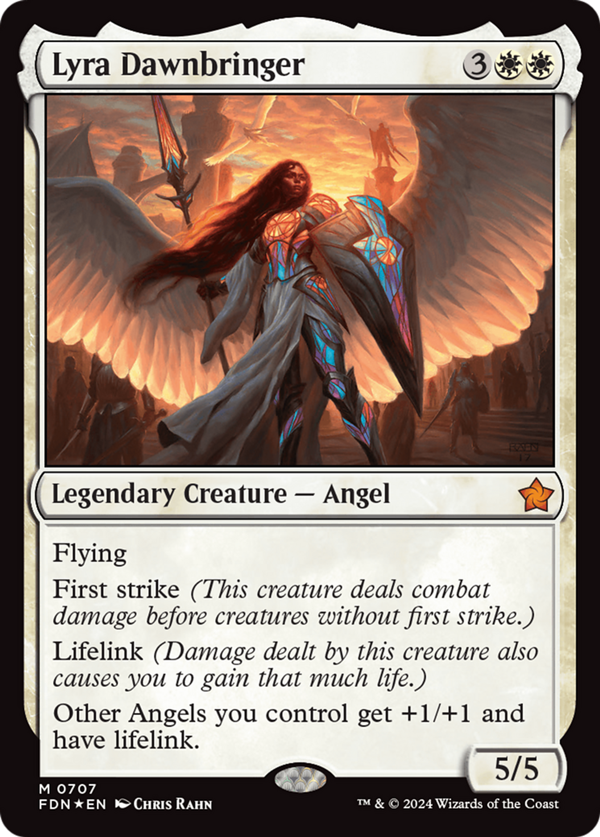 Lyra Aubevenant — Foundations — Magic: The Gathering