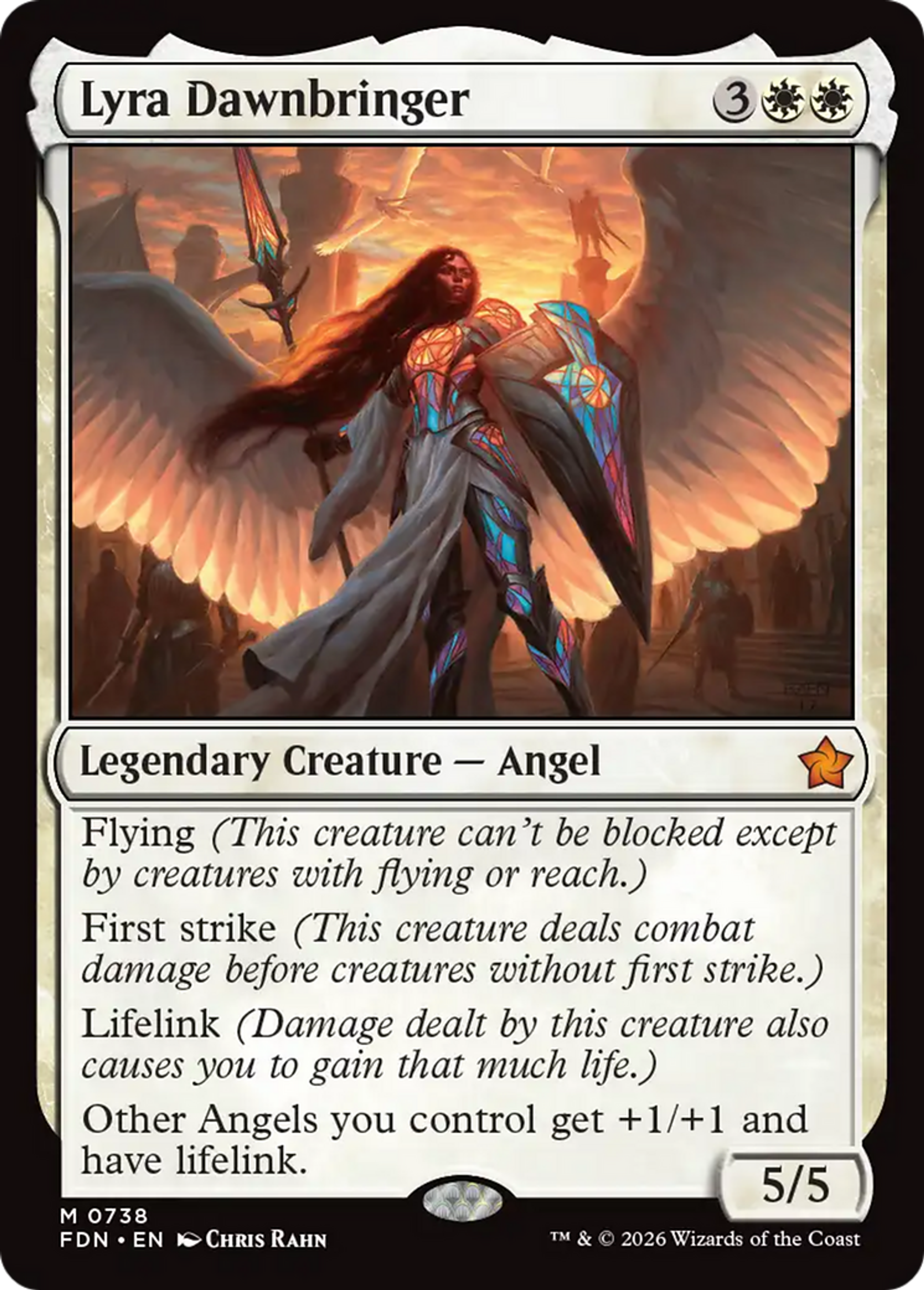 Lyra Aubevenant — Foundations — Magic: The Gathering