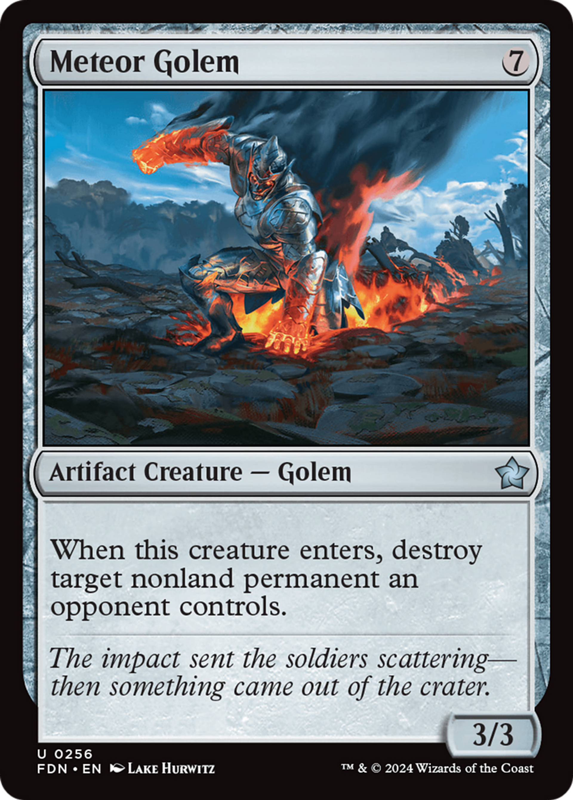 Golem météoritique — Foundations — Magic: The Gathering