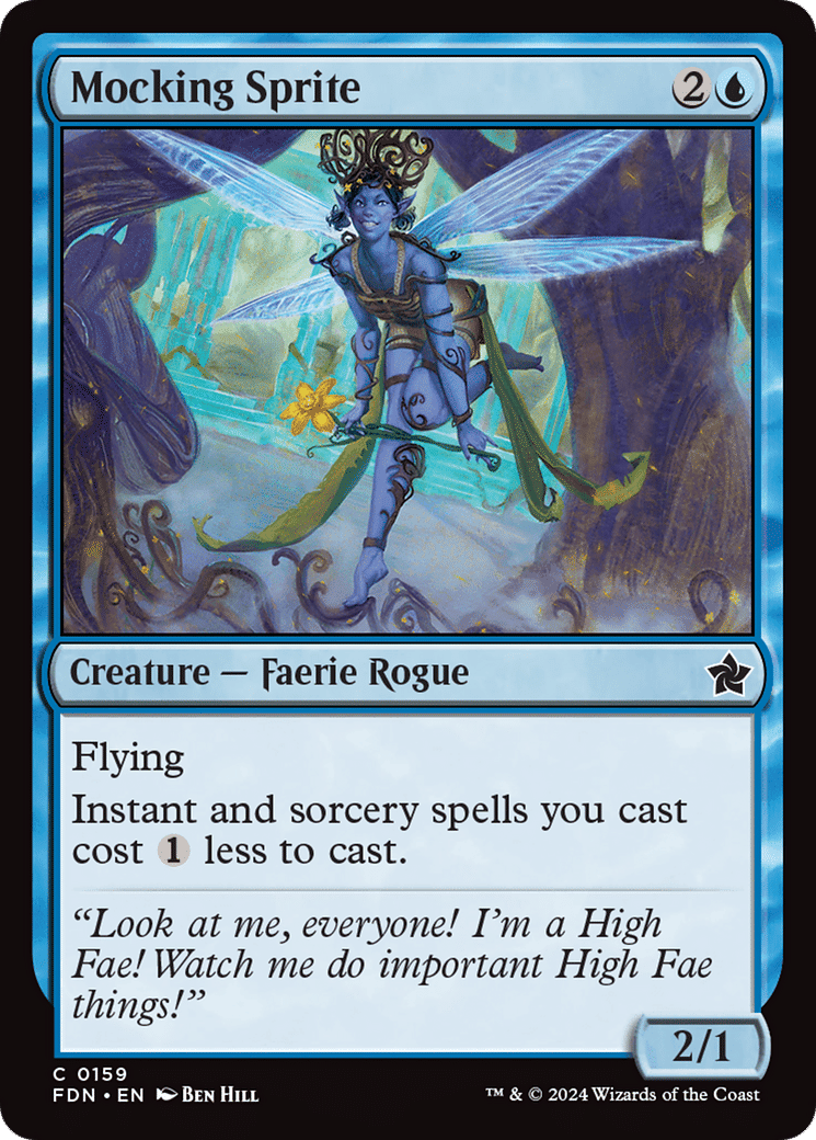 Mocking Sprite — Foundations — Magic: The Gathering