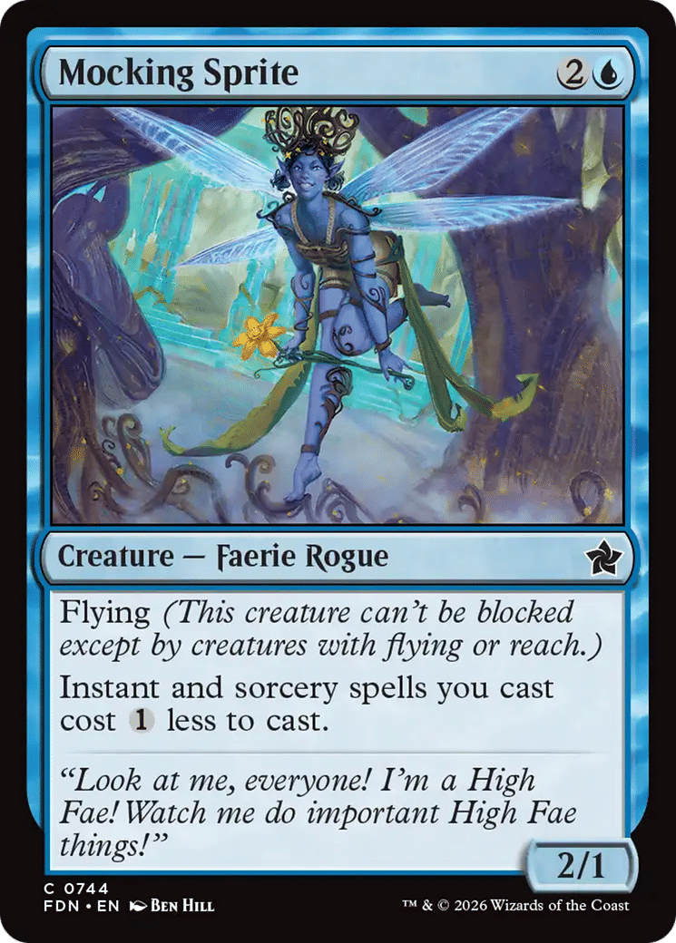 Mocking Sprite — Foundations — Magic: The Gathering