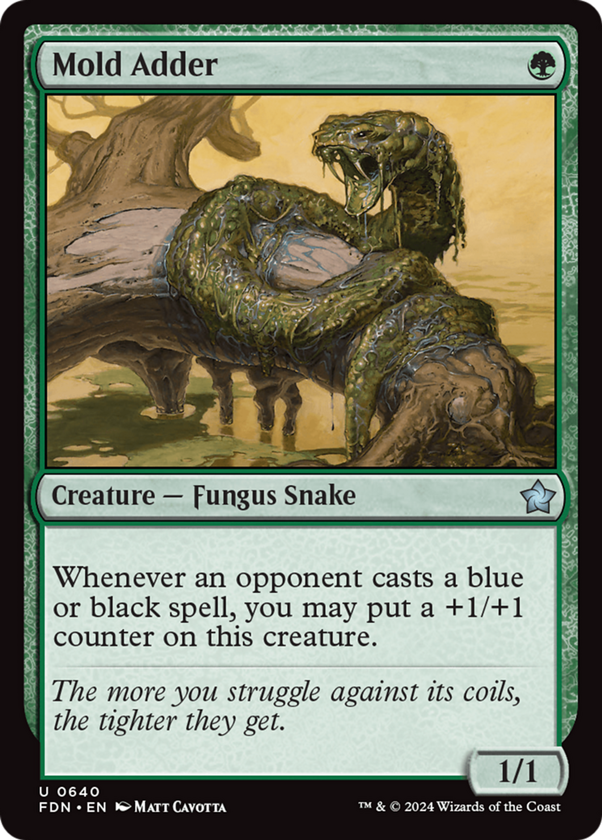 Vipère de moisissure — Foundations — Magic: The Gathering