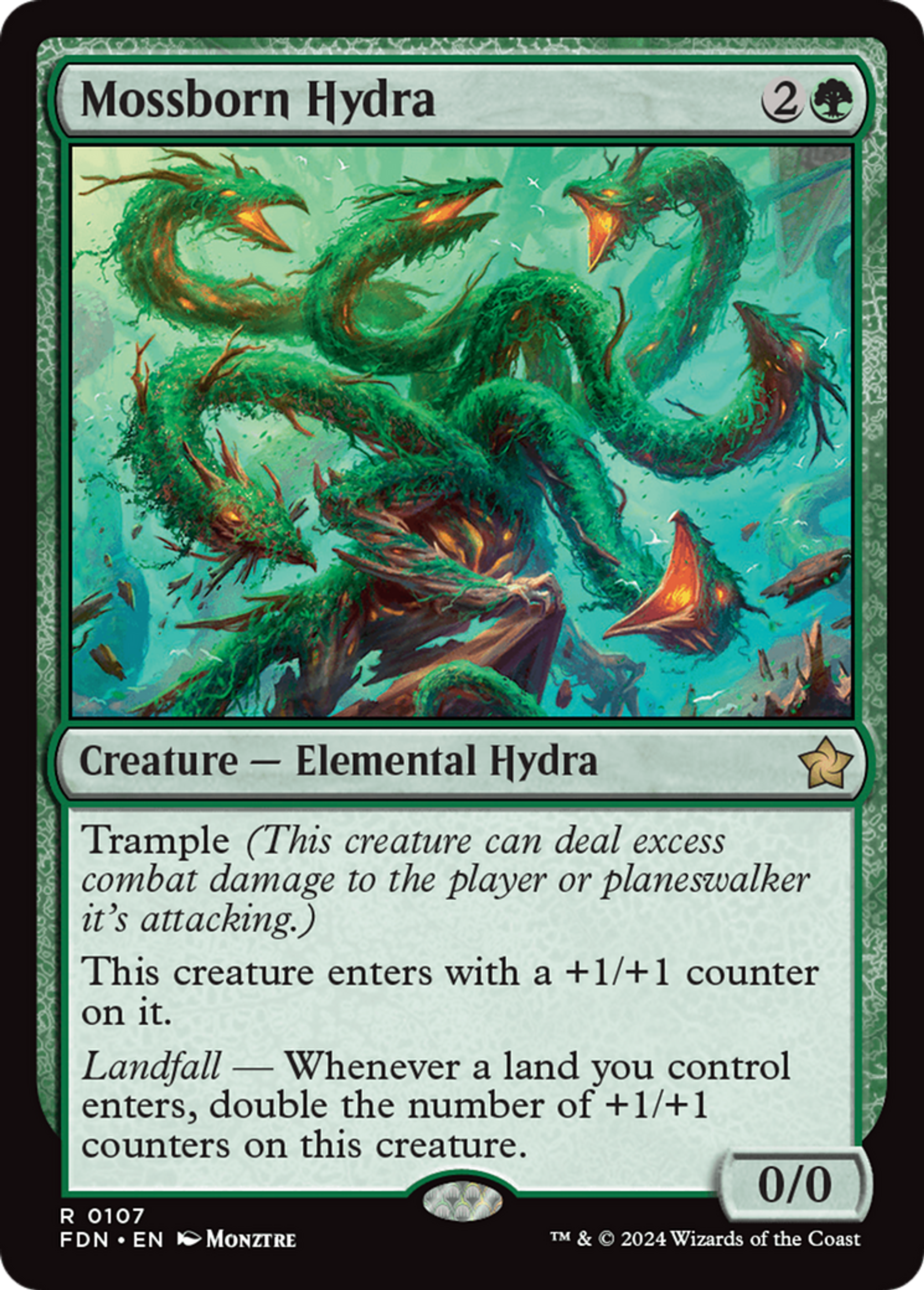 Hydre née de la mousse — Foundations — Magic: The Gathering