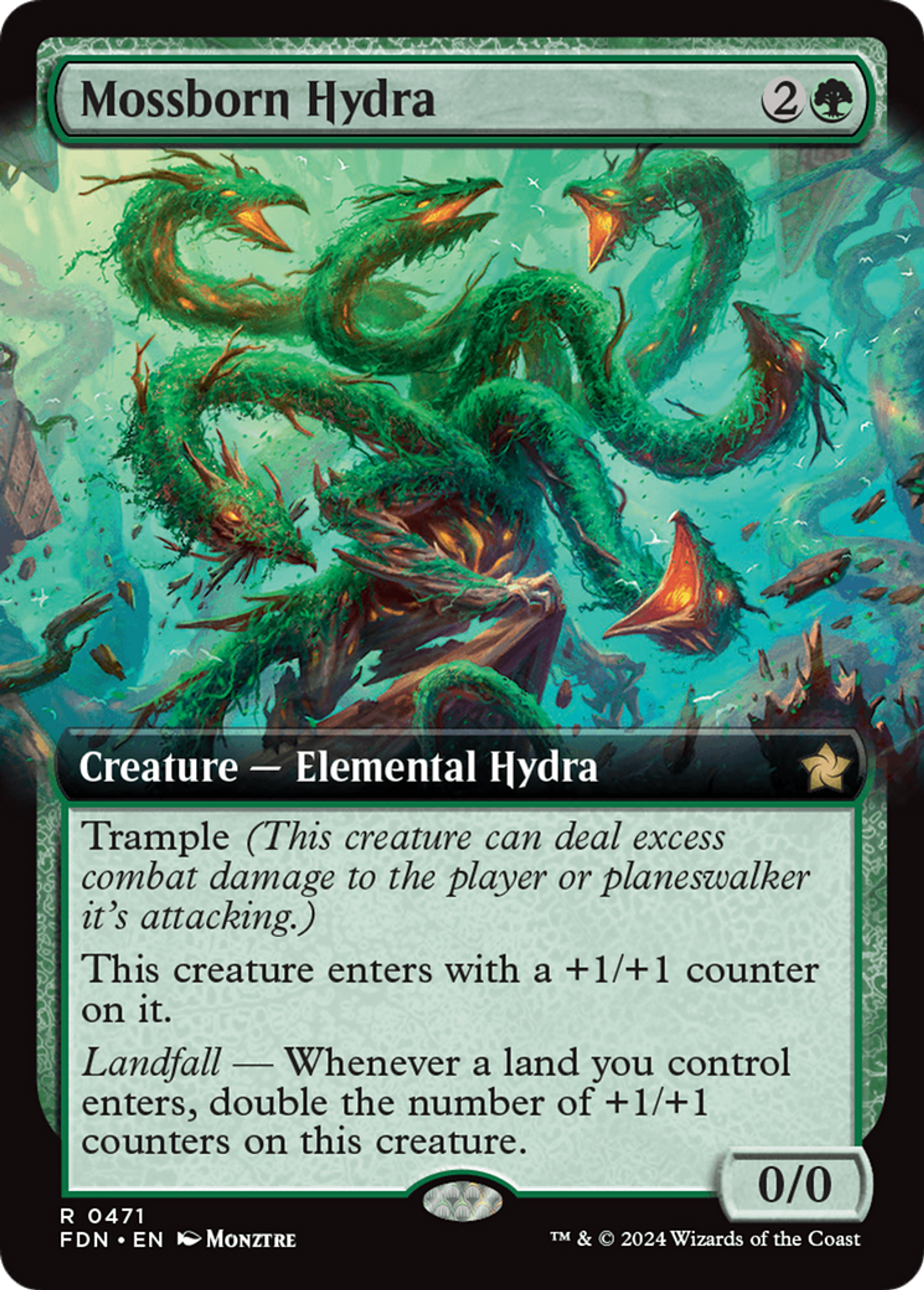 Hydre née de la mousse — Foundations — Magic: The Gathering
