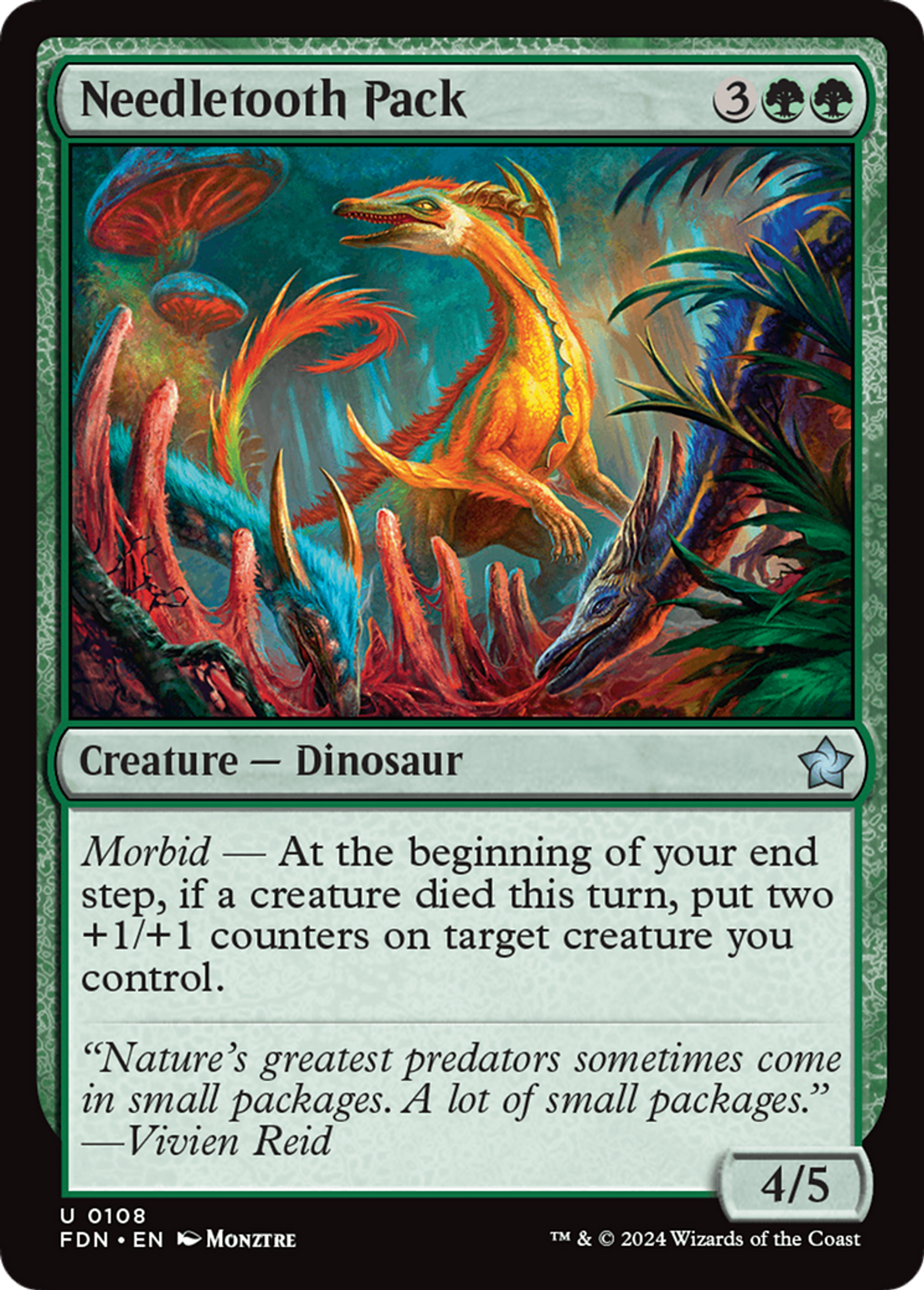 Meute à dents d'aiguille — Foundations — Magic: The Gathering