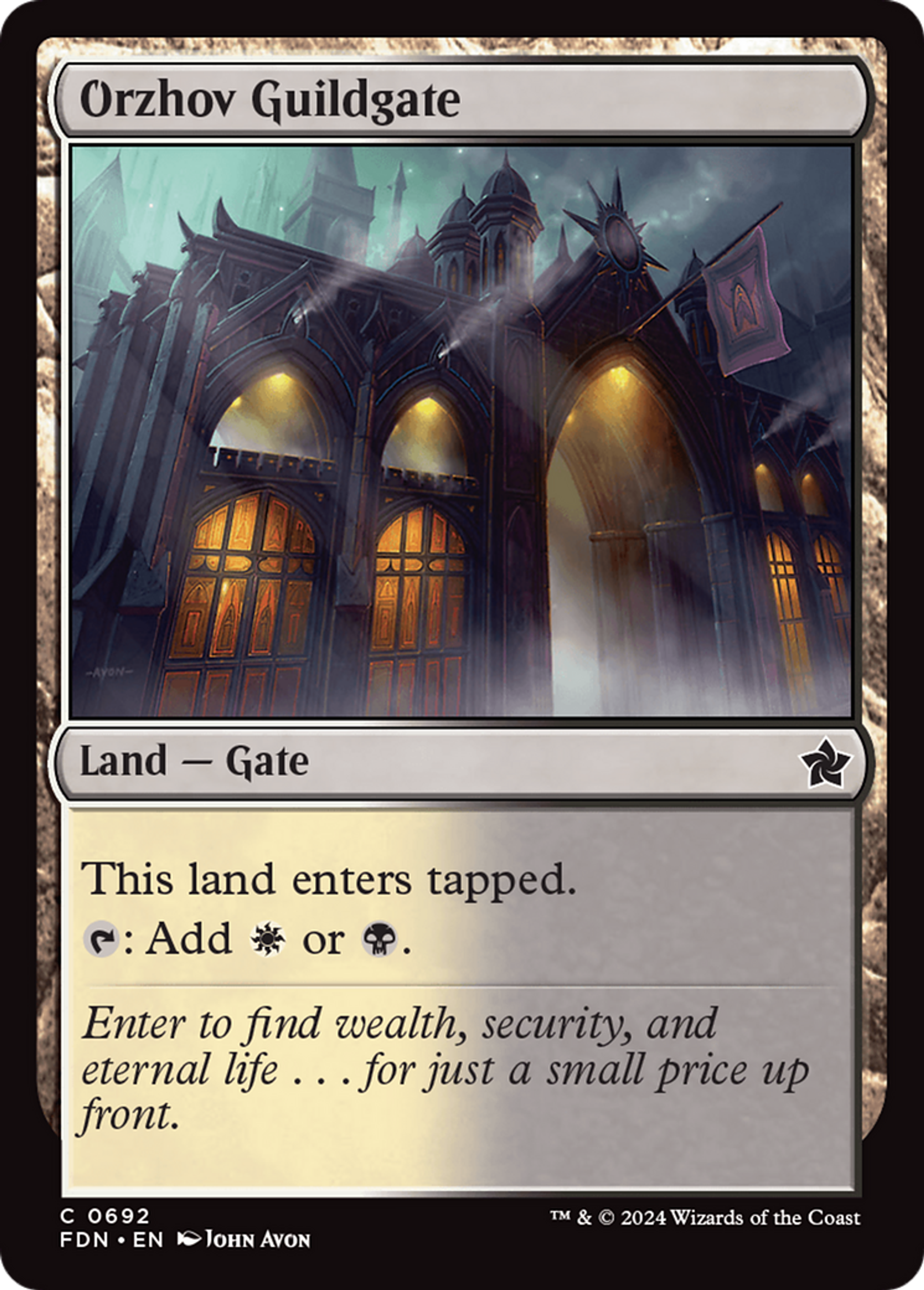 Porte de la guilde d'Orzhov — Foundations — Magic: The Gathering