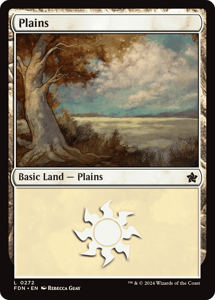 Plains — Foundations — Magic: The Gathering