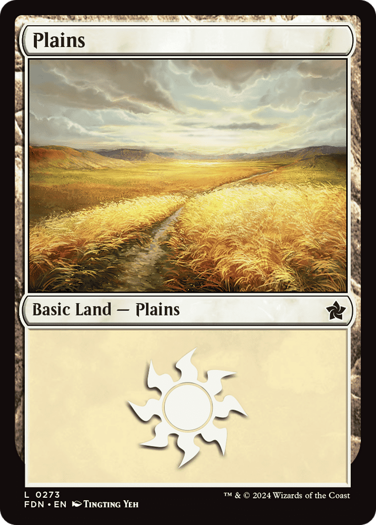 Plains — Foundations — Magic: The Gathering