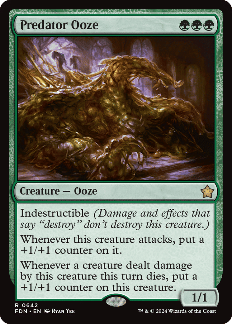 Predator Ooze — Foundations — Magic: The Gathering
