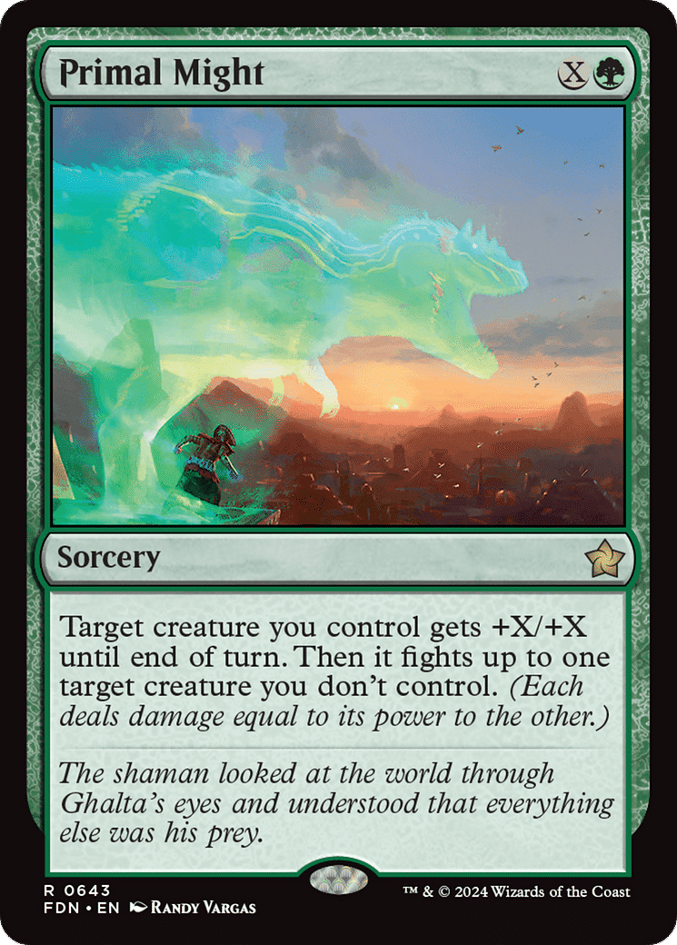 Primal Might — Foundations — Magic: The Gathering