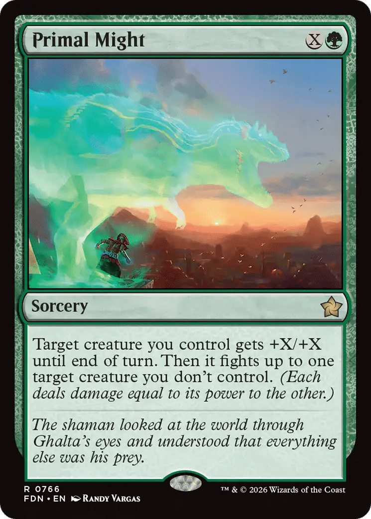 Primal Might — Foundations — Magic: The Gathering