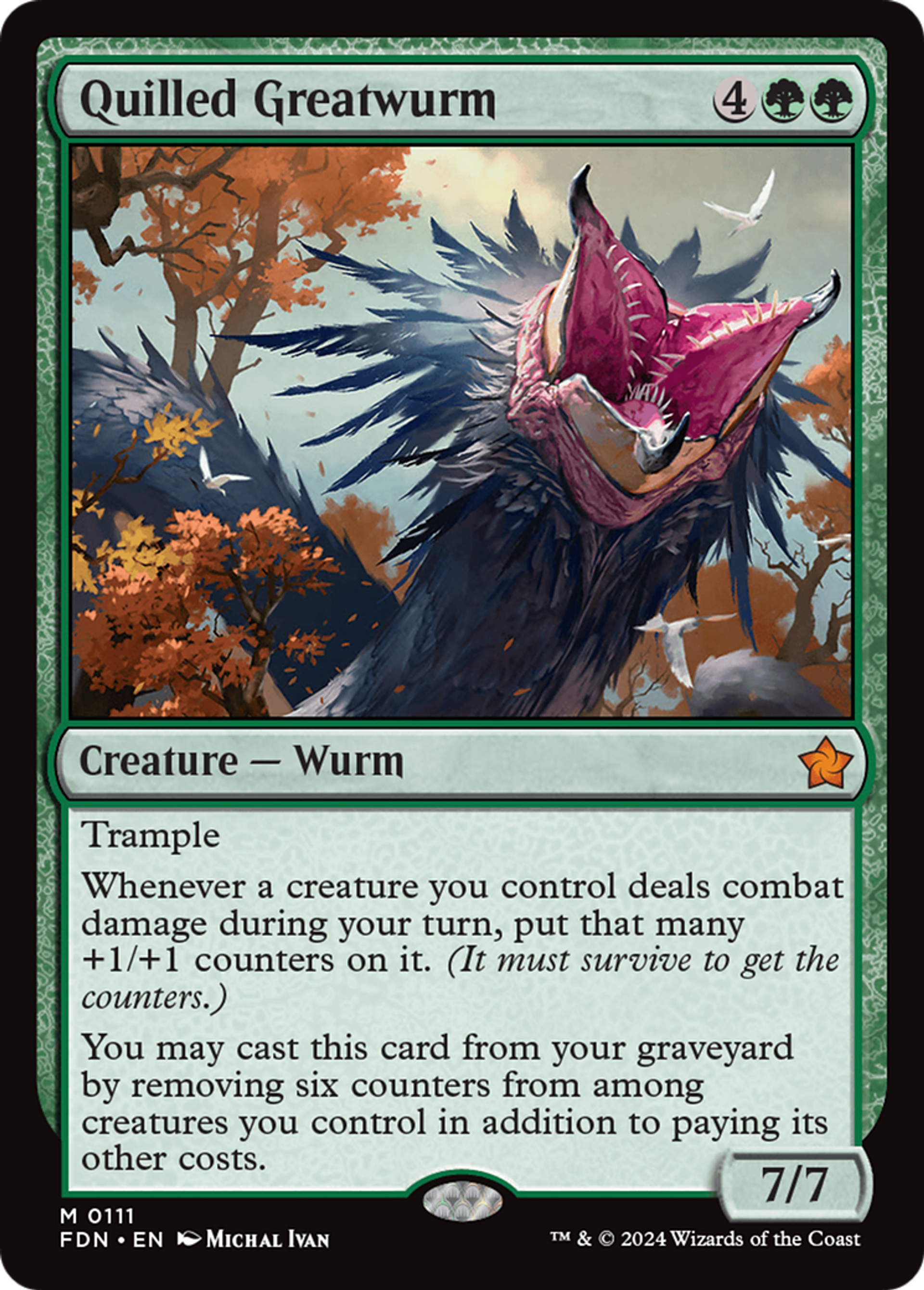 Grande guivre à aiguilles — Foundations — Magic: The Gathering
