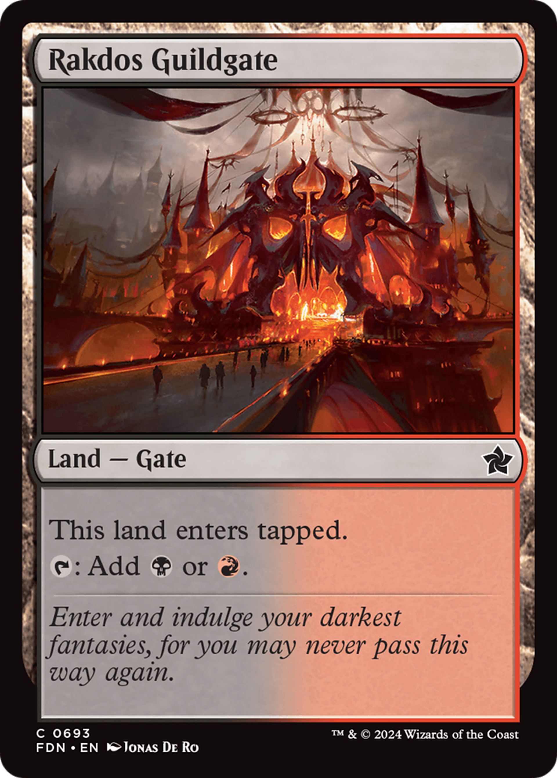 Porte de la guilde de Rakdos — Foundations — Magic: The Gathering