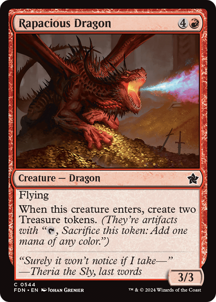 Rapacious Dragon — Foundations — Magic: The Gathering