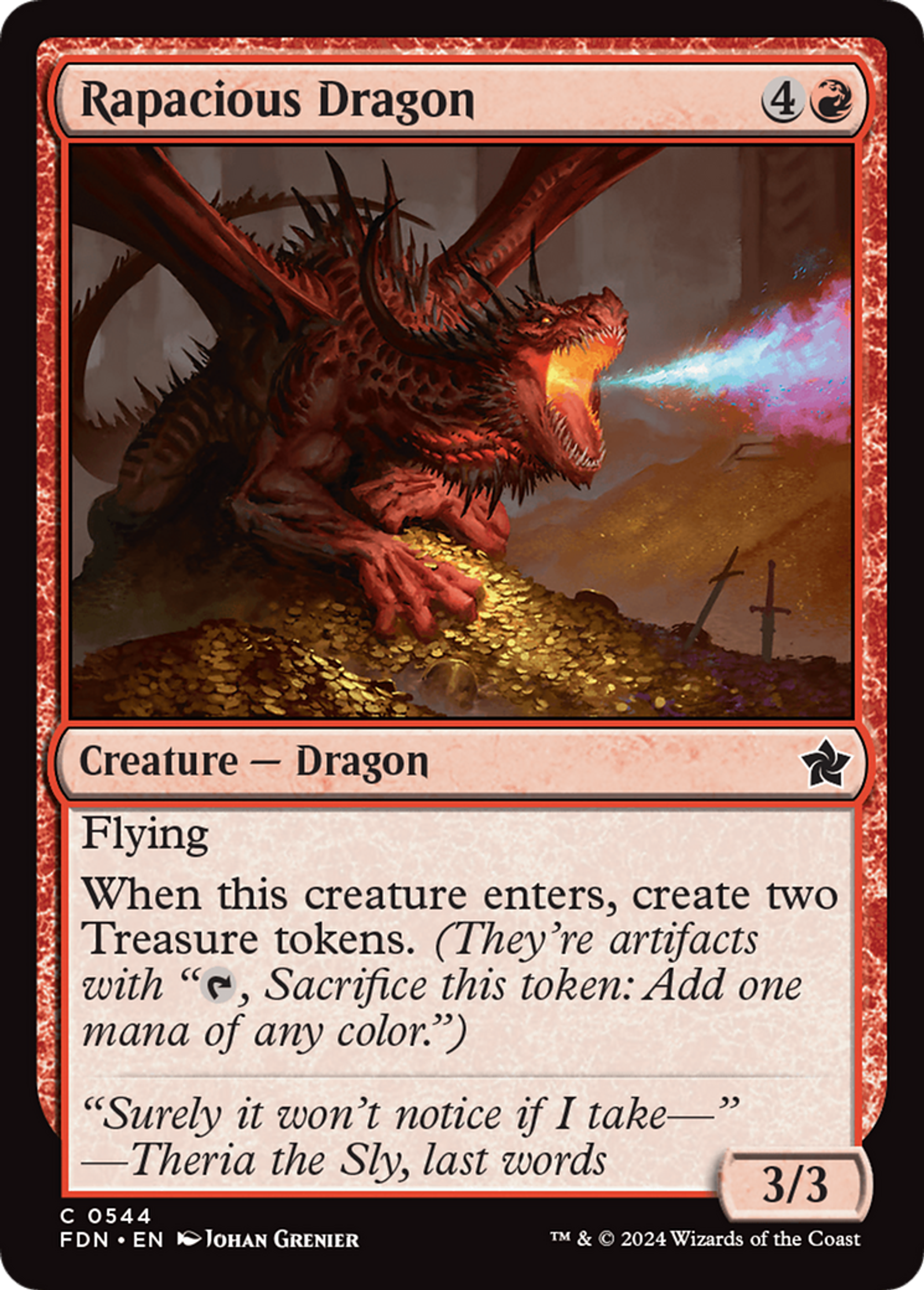Dragon insatiable — Foundations — Magic: The Gathering