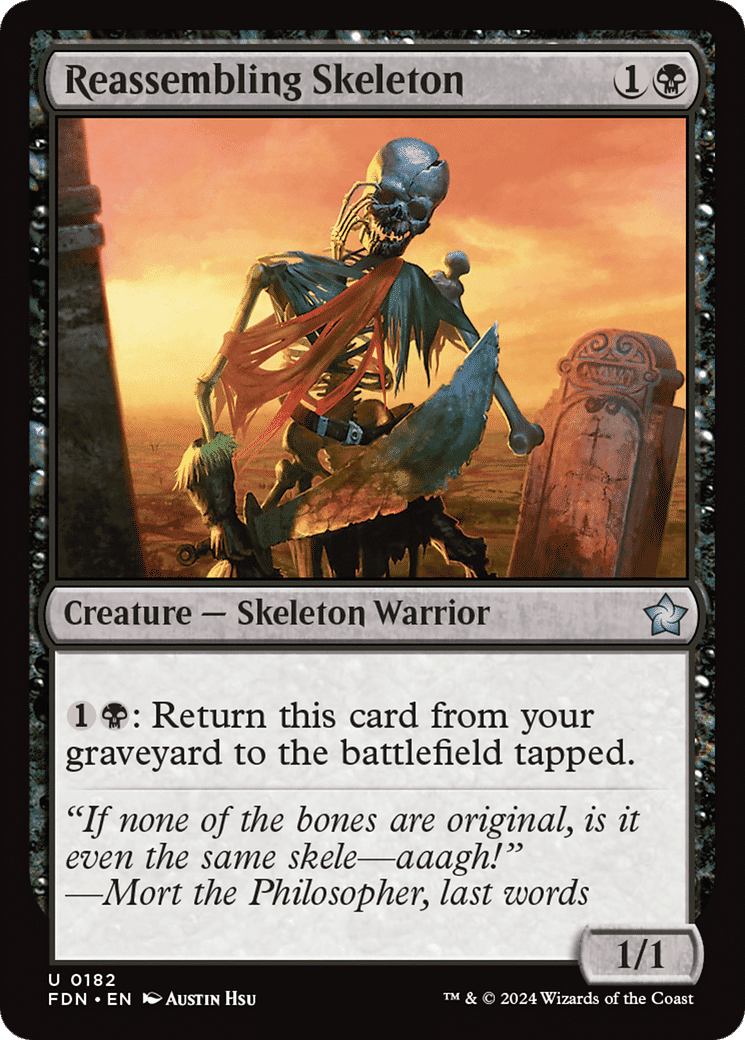 Reassembling Skeleton — Foundations — Magic: The Gathering