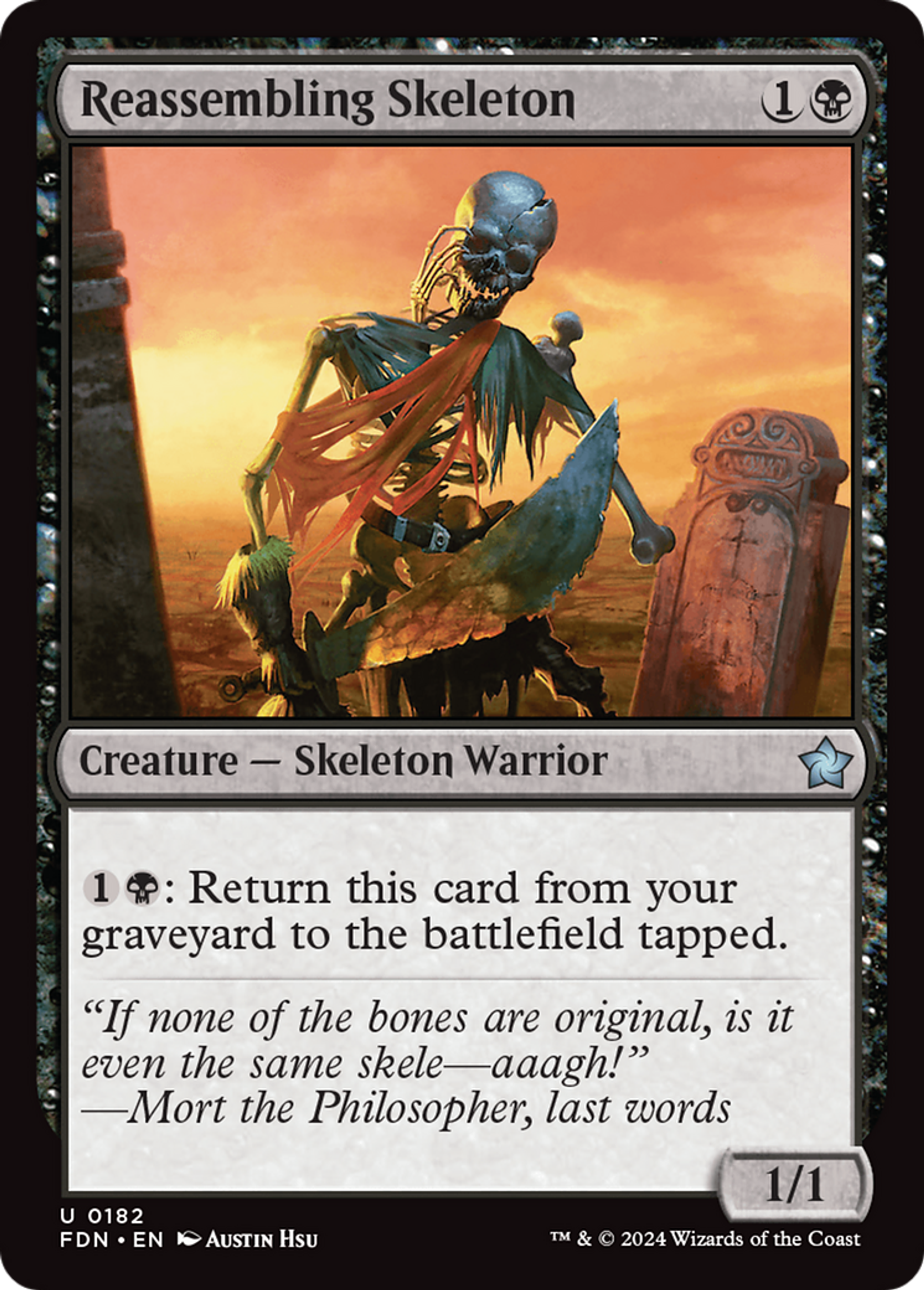 Squelette réassemblable — Foundations — Magic: The Gathering