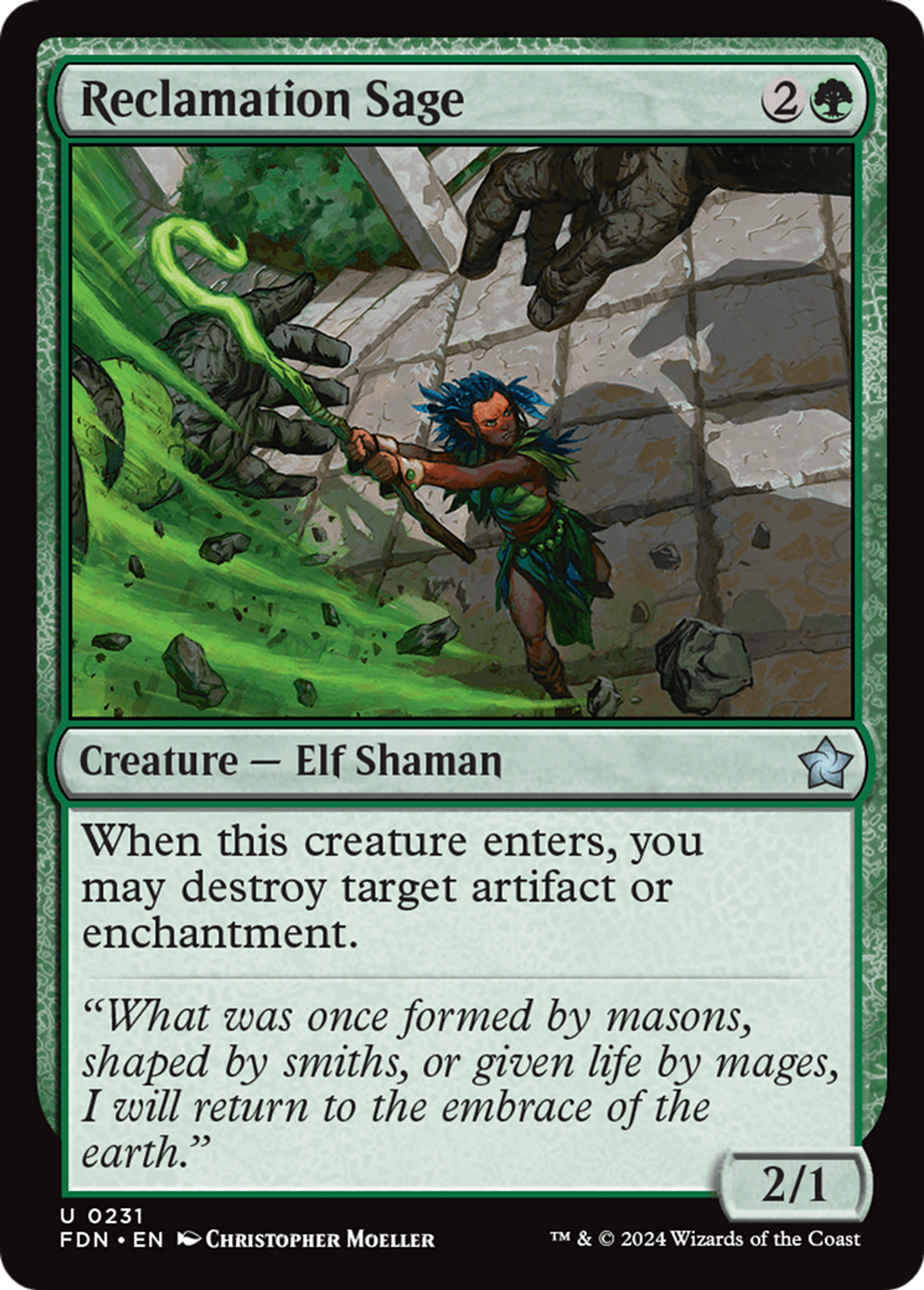 Reclamation Sage — Foundations — Magic: The Gathering