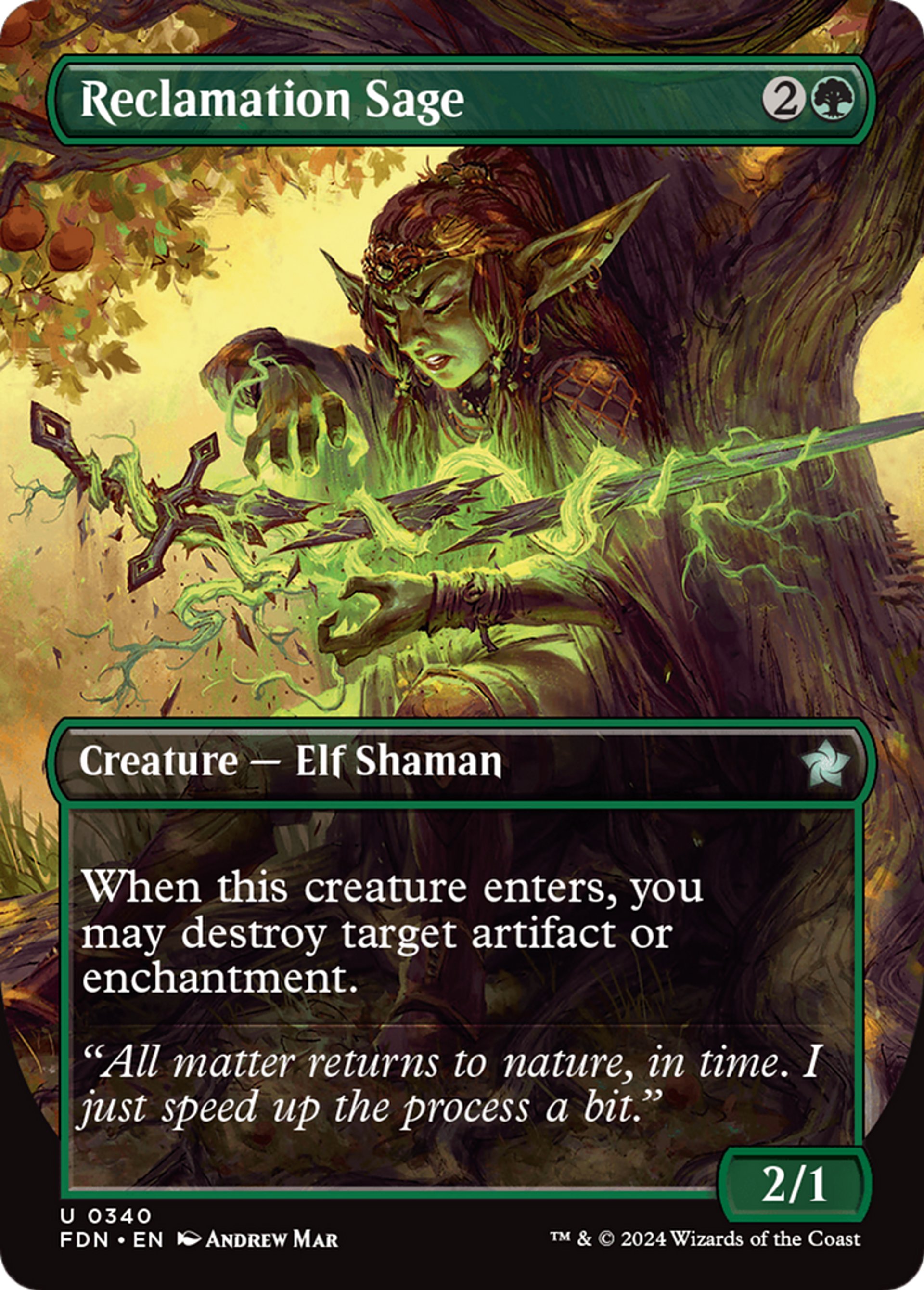 Sage du reboisement — Foundations — Magic: The Gathering