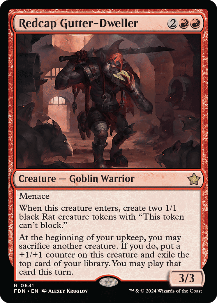 Redcap Gutter-Dweller — Foundations — Magic: The Gathering