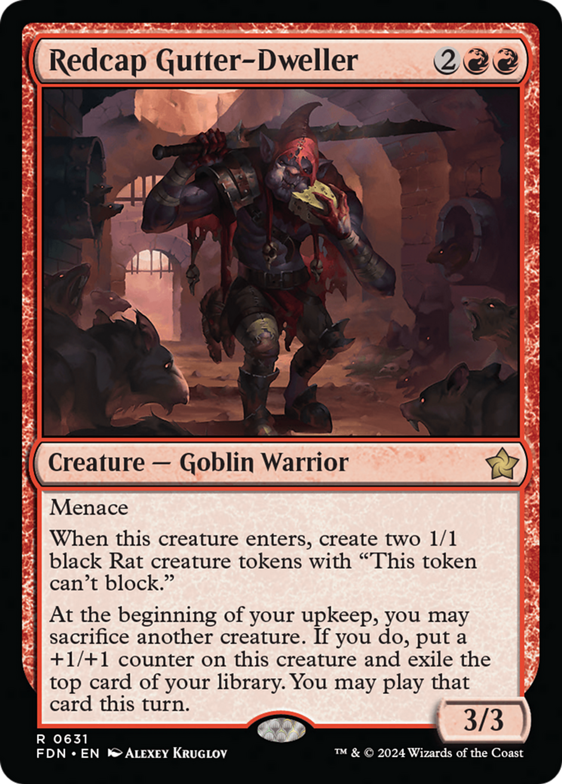 Égoutier bonnet-rouge — Foundations — Magic: The Gathering